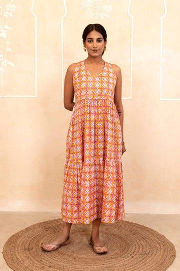 Mustard Halter Neck Dress