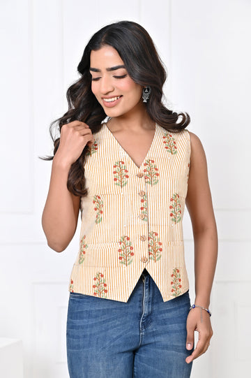 Mustard Stripe Koti