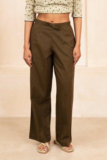 Olive Green Palazzo Pant