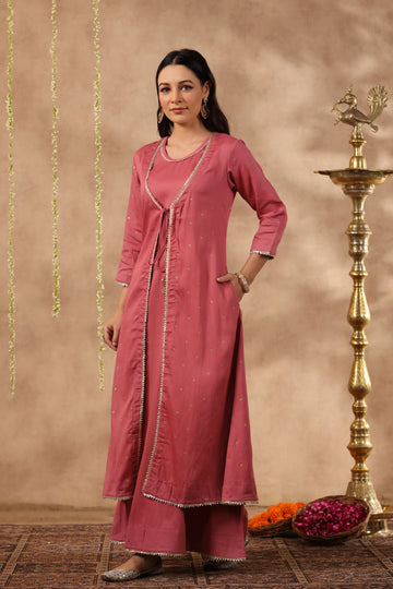 Shuddhi Mauve double dress