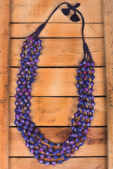 Byzantium Purple With Indigo Maala