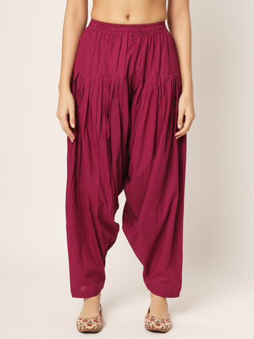 Maroon Patiala Pant