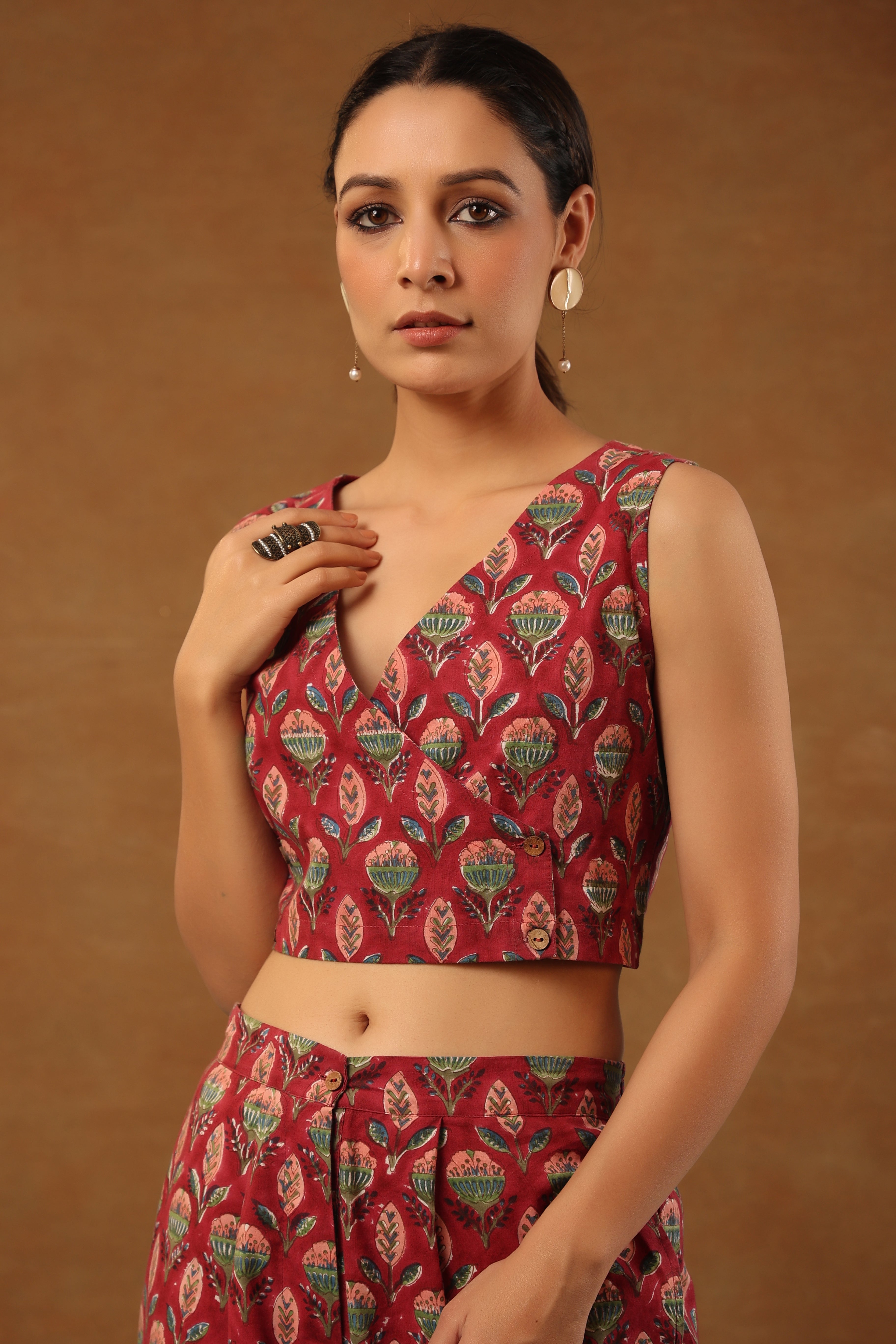 Rouge Pink 3 Pcs Co-ord Set