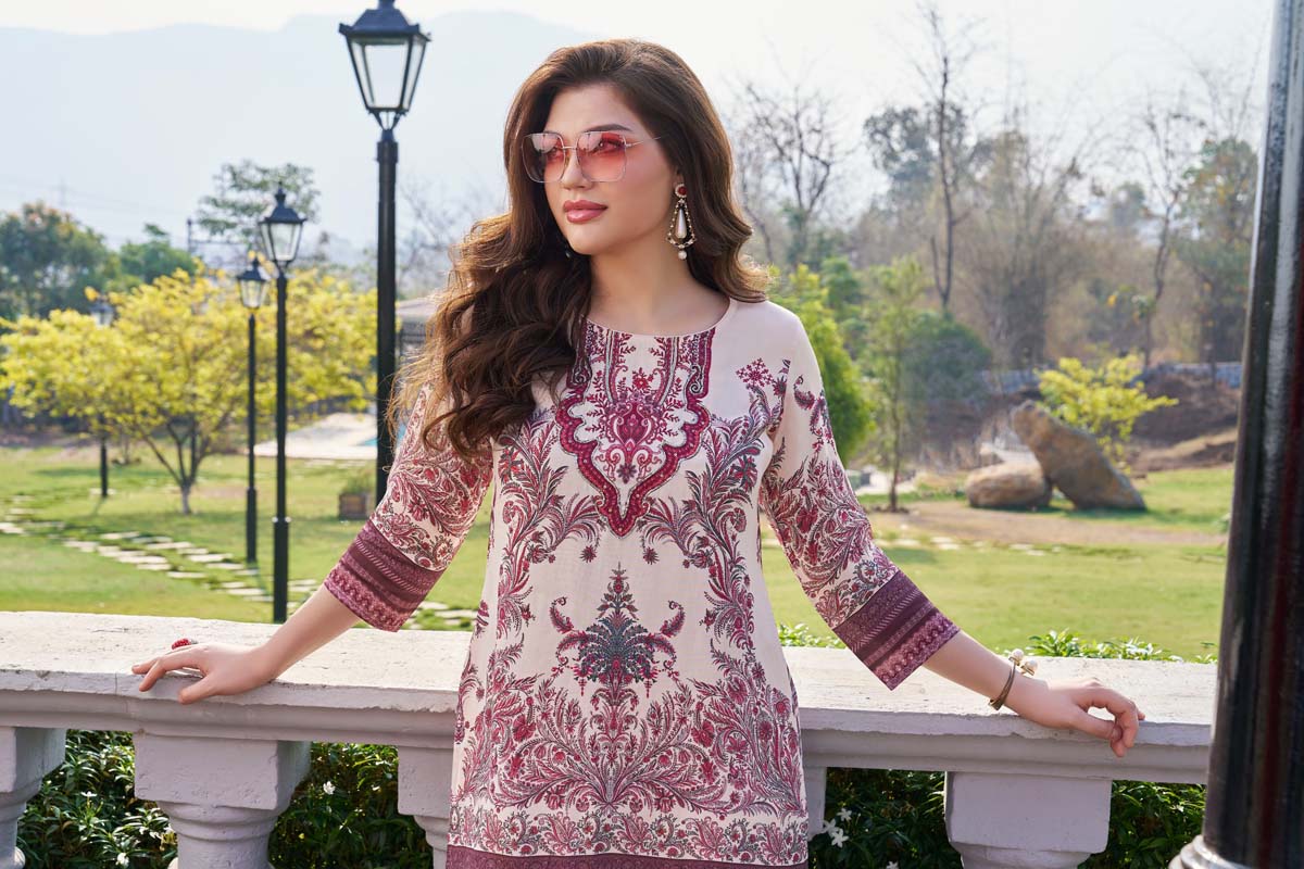 Label Khoj Women's Digital print with hand work Cord Set