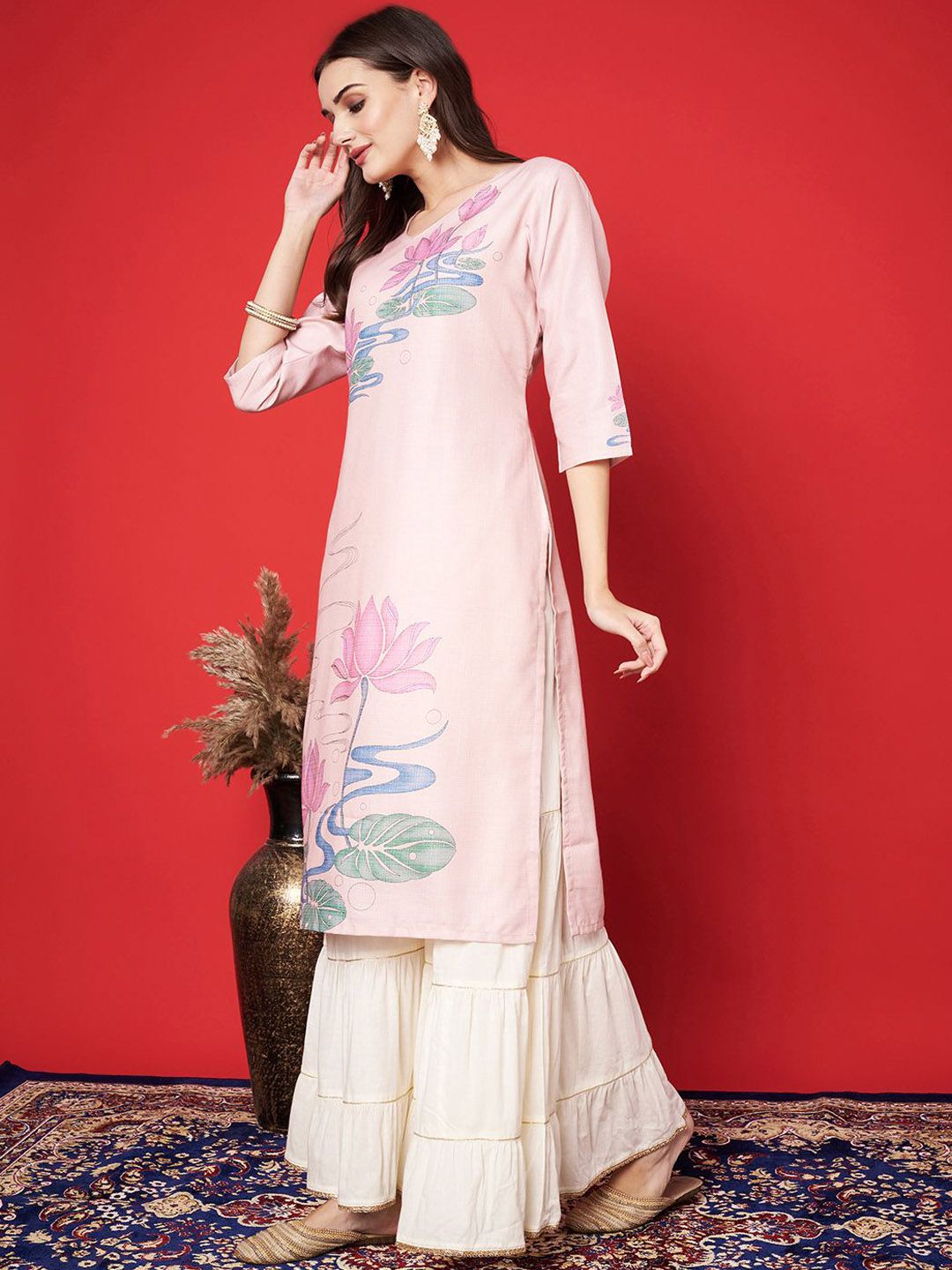 Label khoj cotton printed kurta