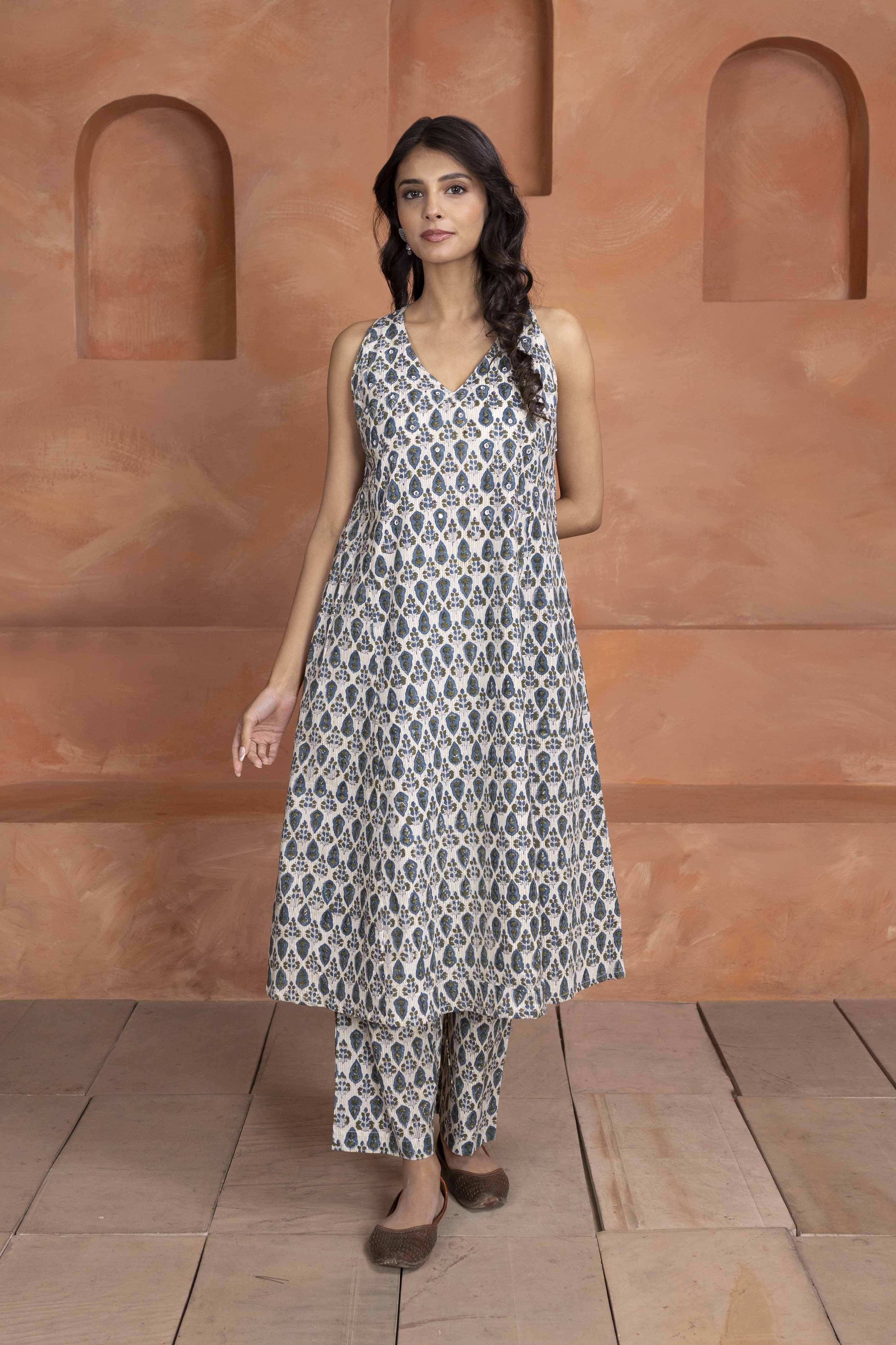 Indigo and Olive 3 Piece Set