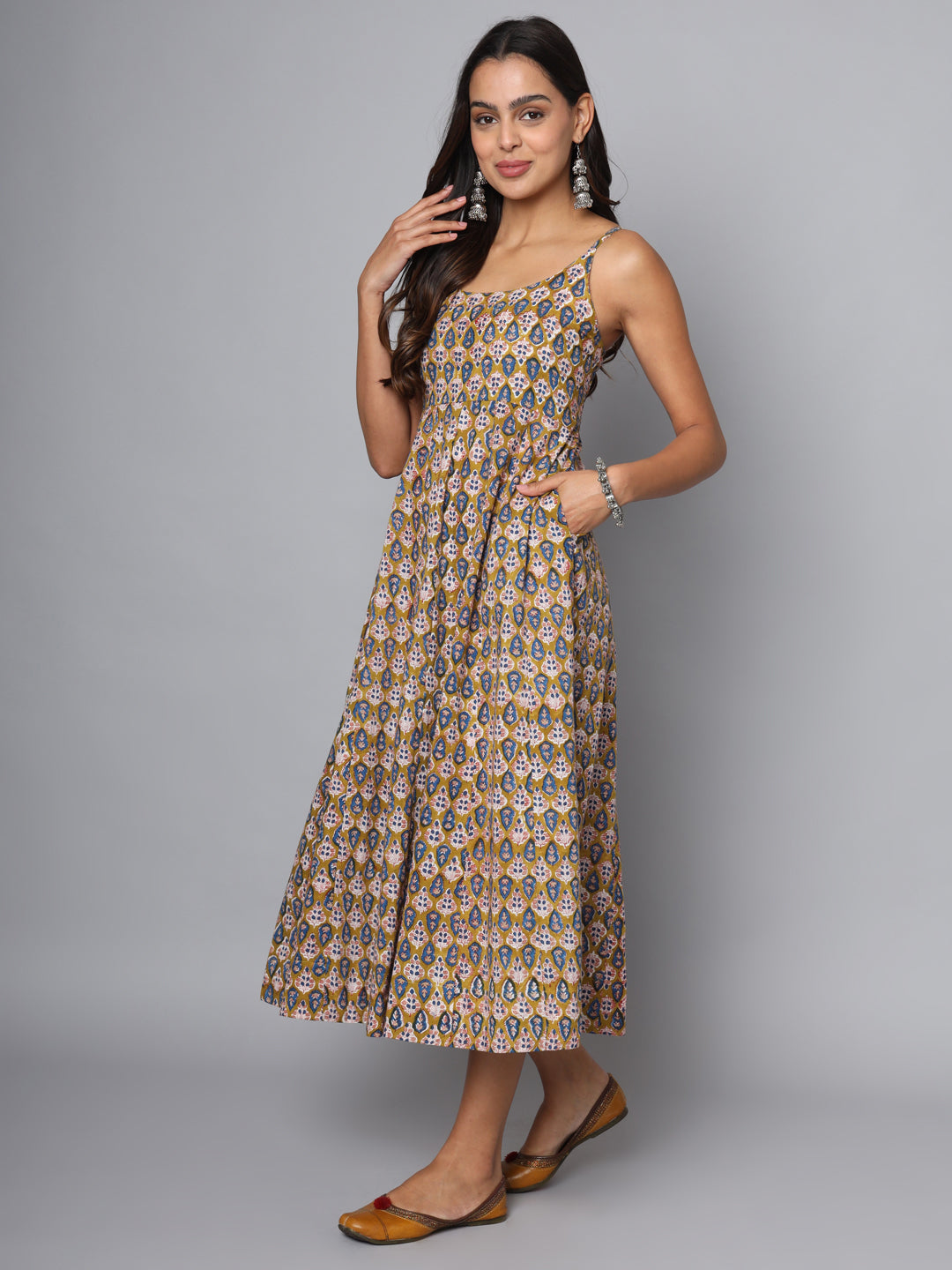 Shuddhi Blue Sphageti dress