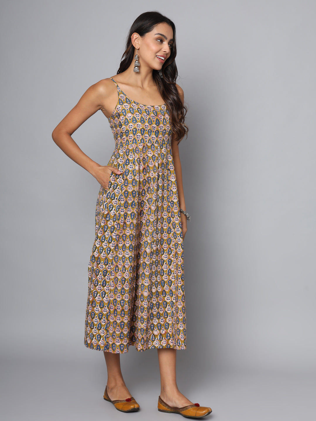 Shuddhi Blue Sphageti dress