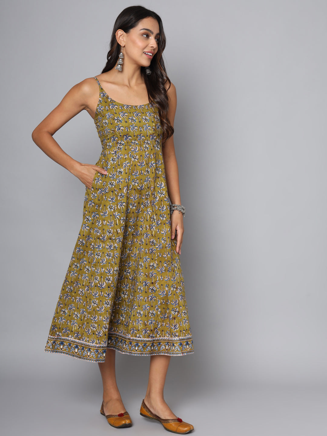 Shuddhi Blue Sphageti dress