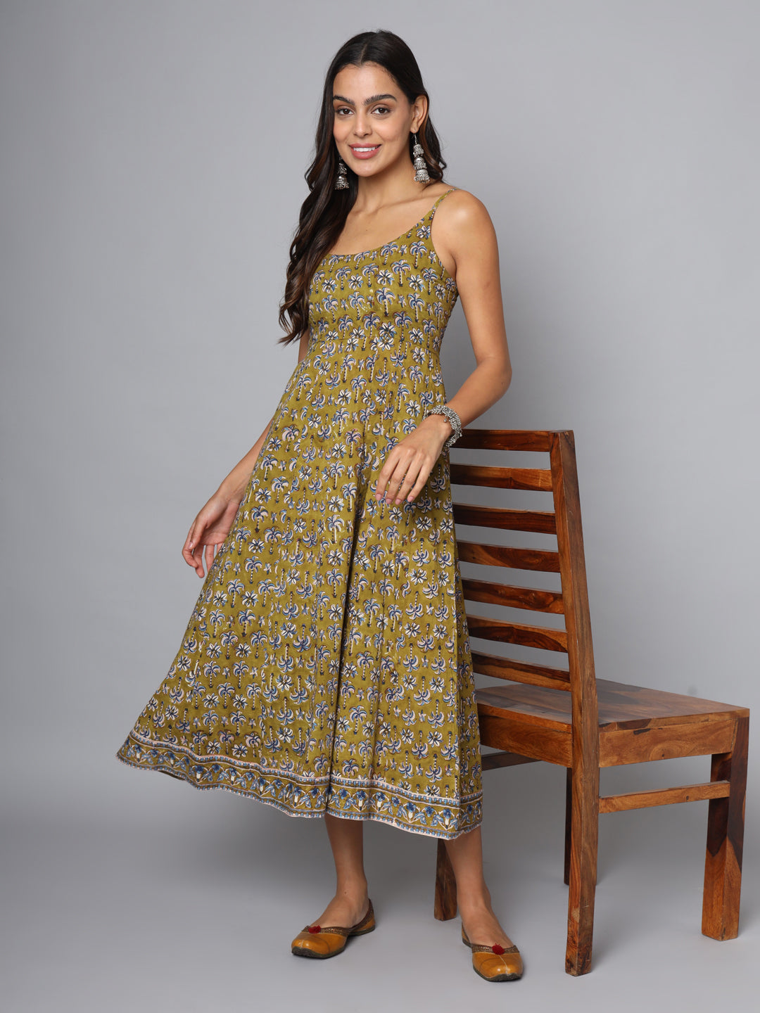 Shuddhi Blue Sphageti dress