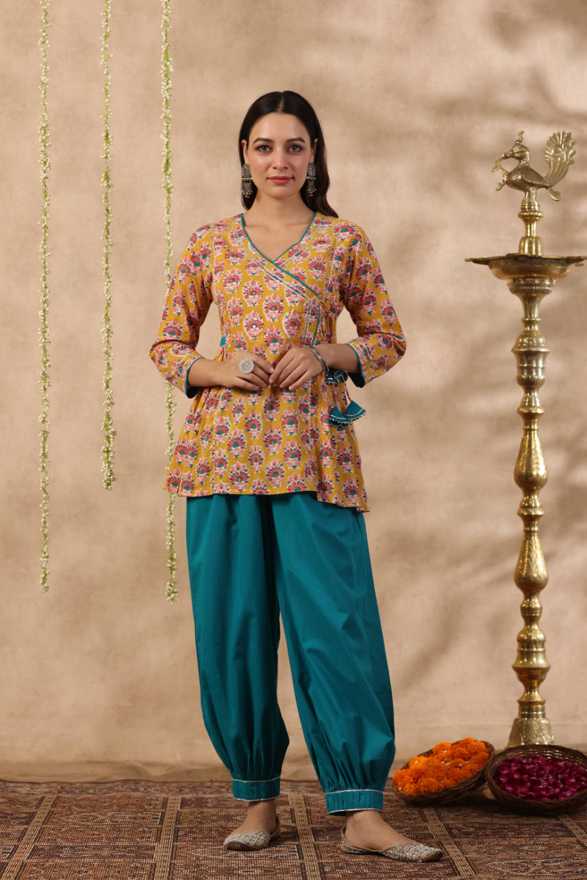 Shuddhi Yellow gota Top