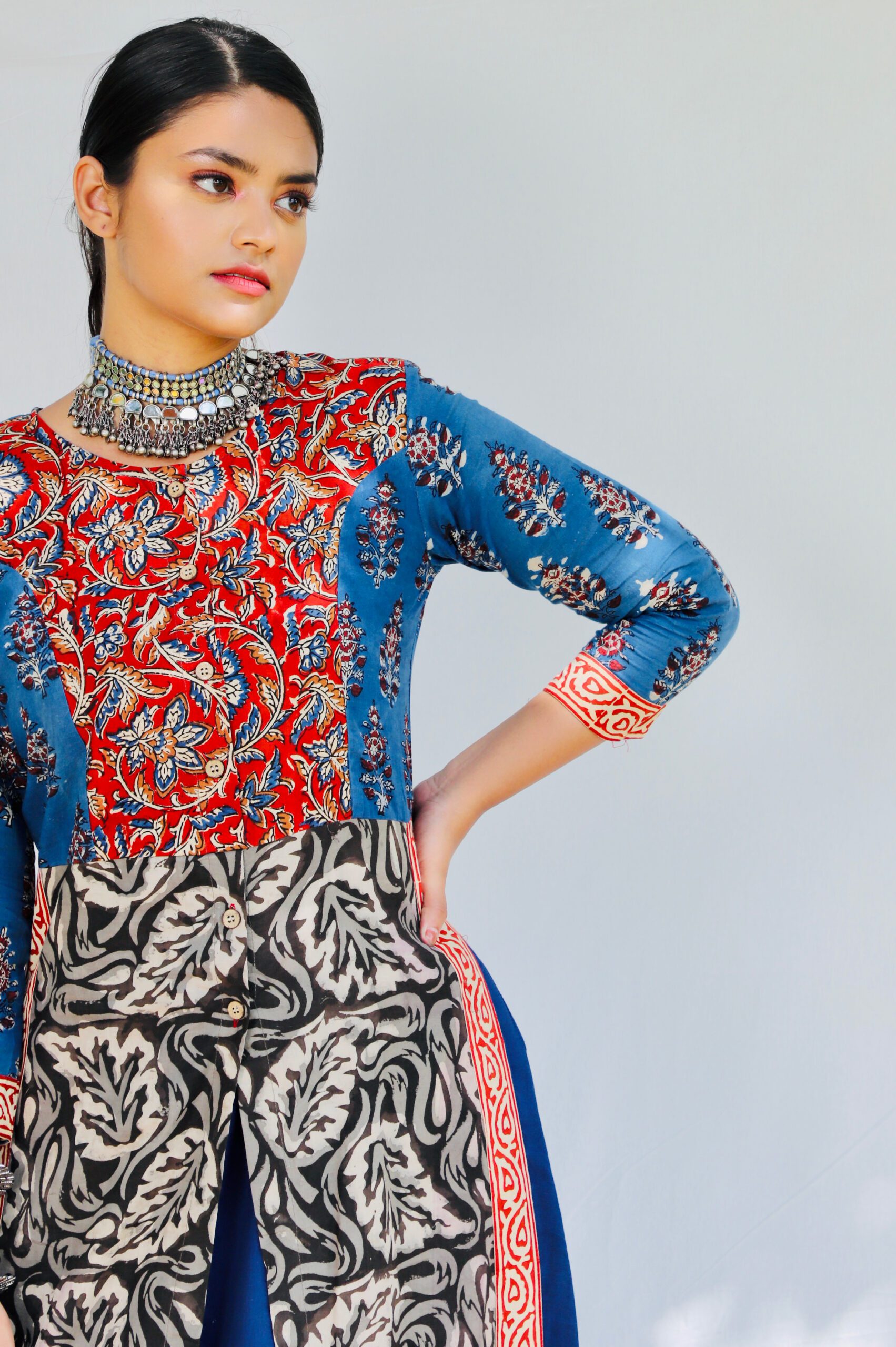Shuddhi Indigo And Kalamkari Dress