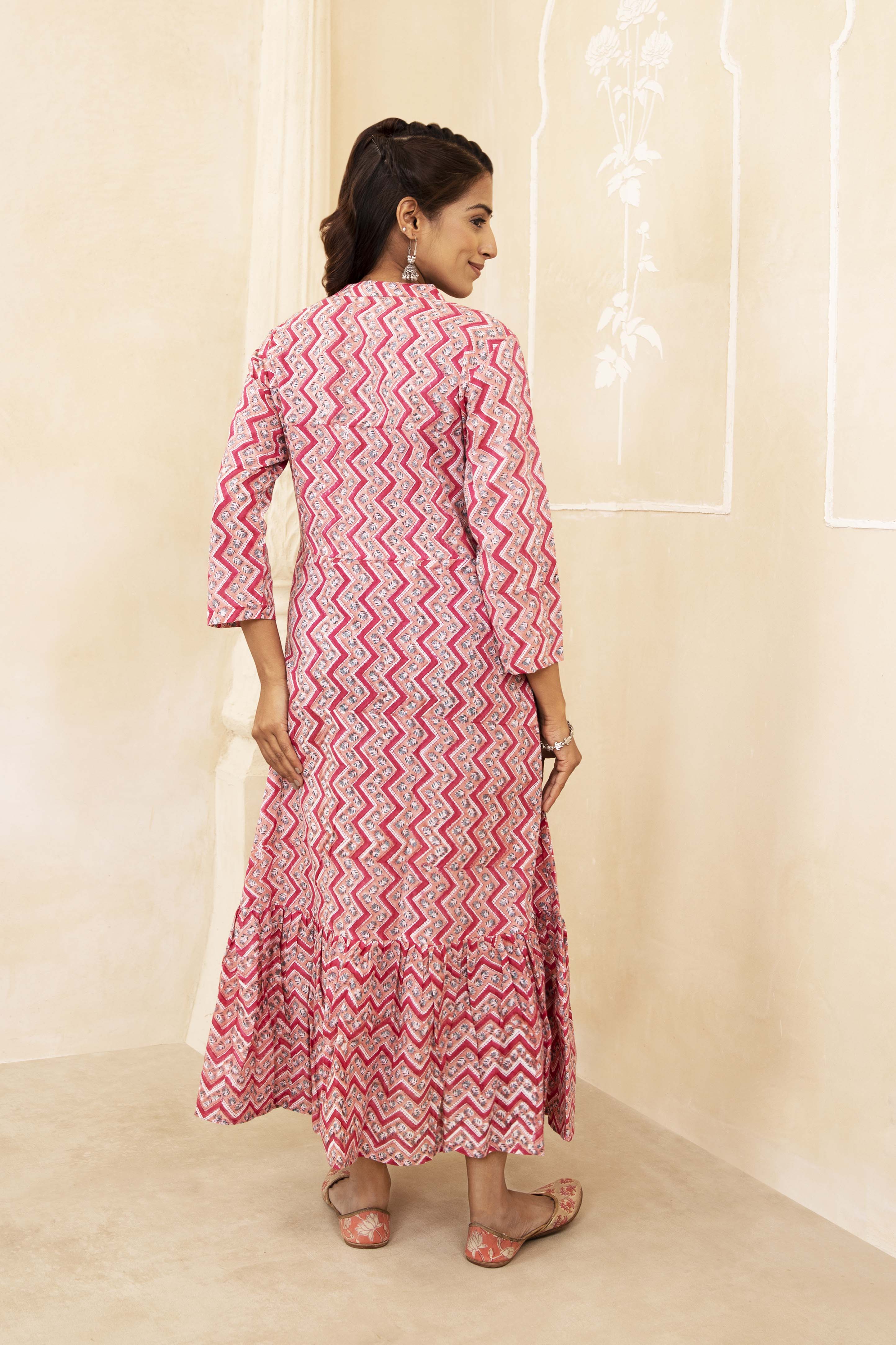 Peach Tassel Dress