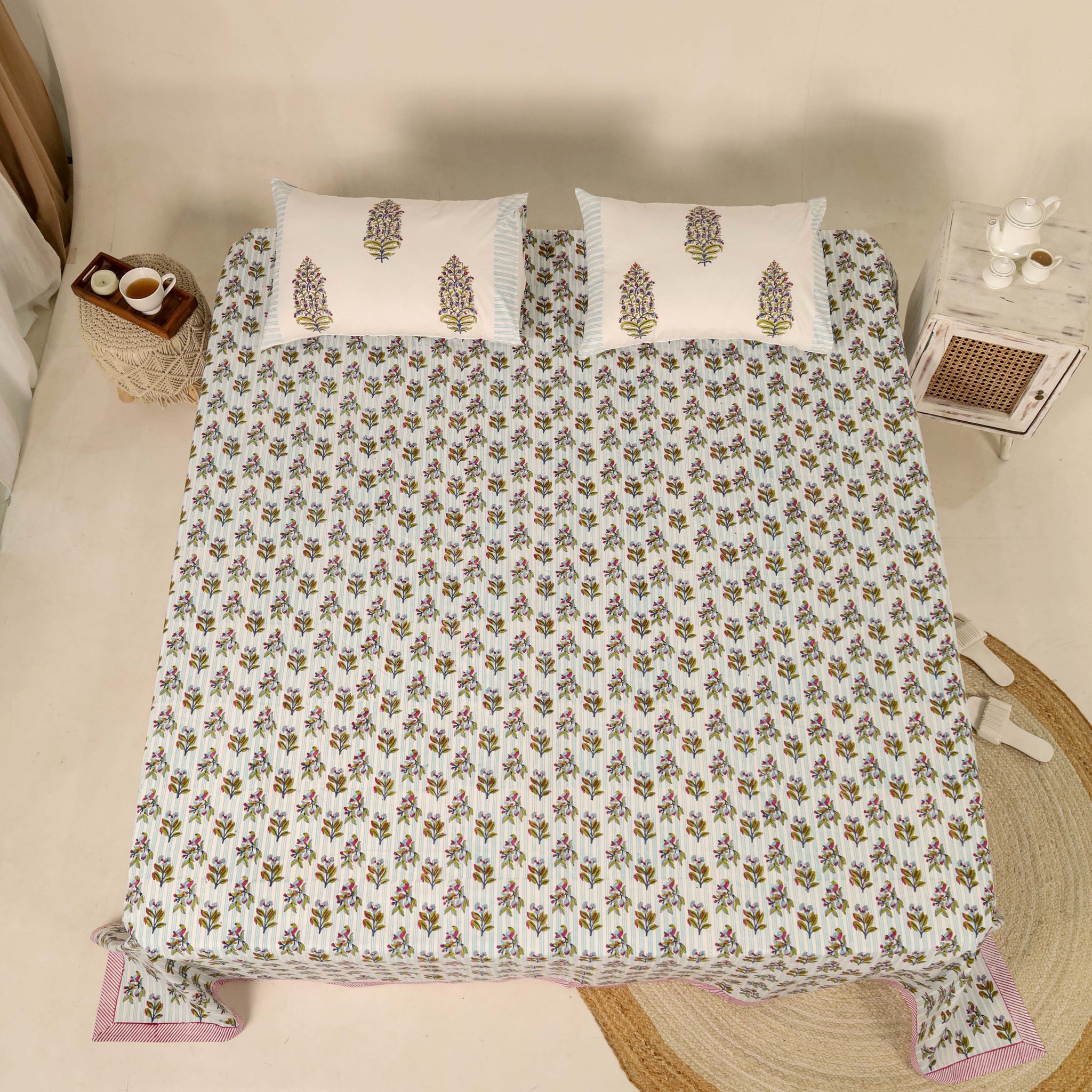 Light Blue Bed Sheet