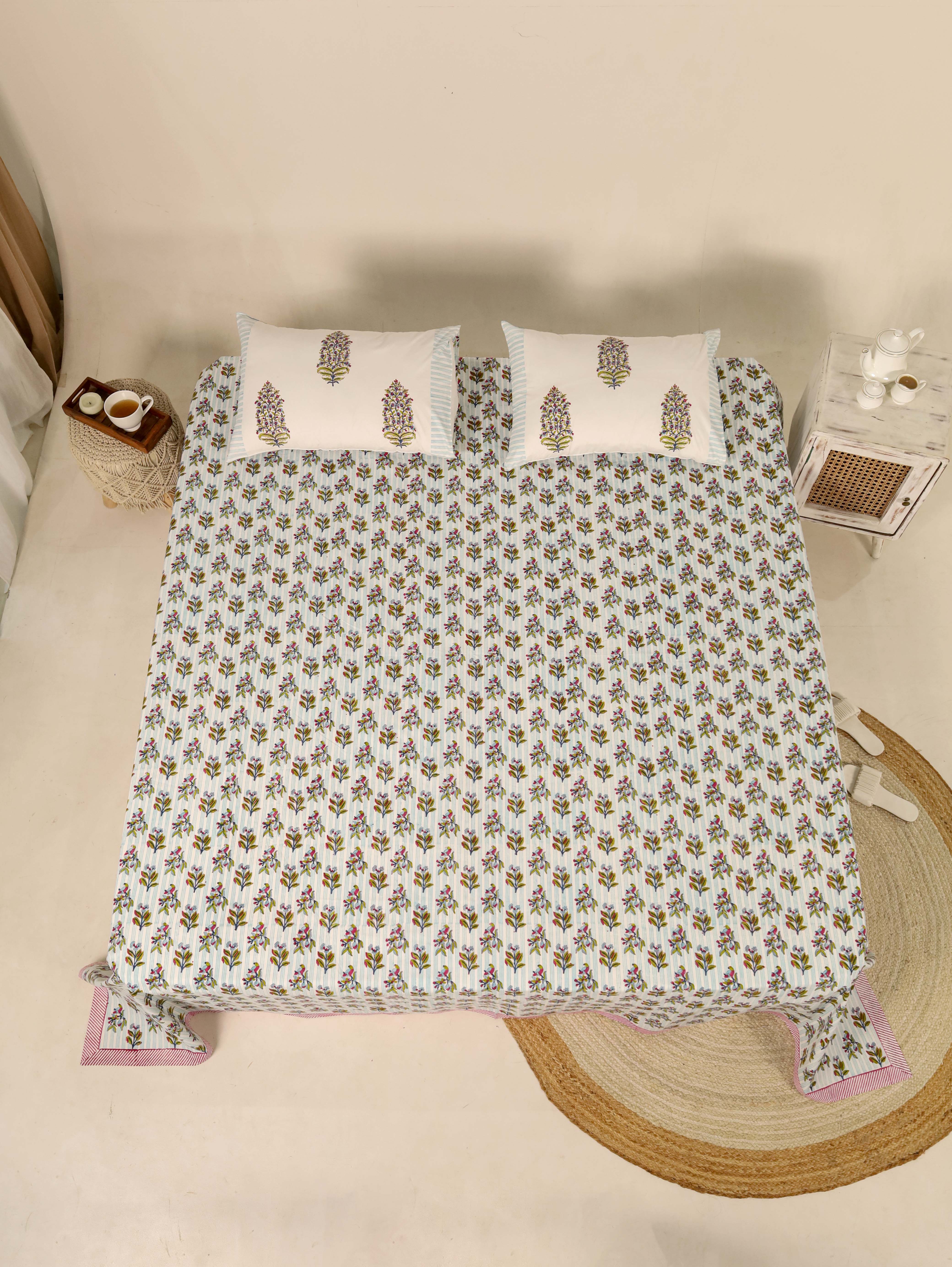 Light Blue Bed Sheet