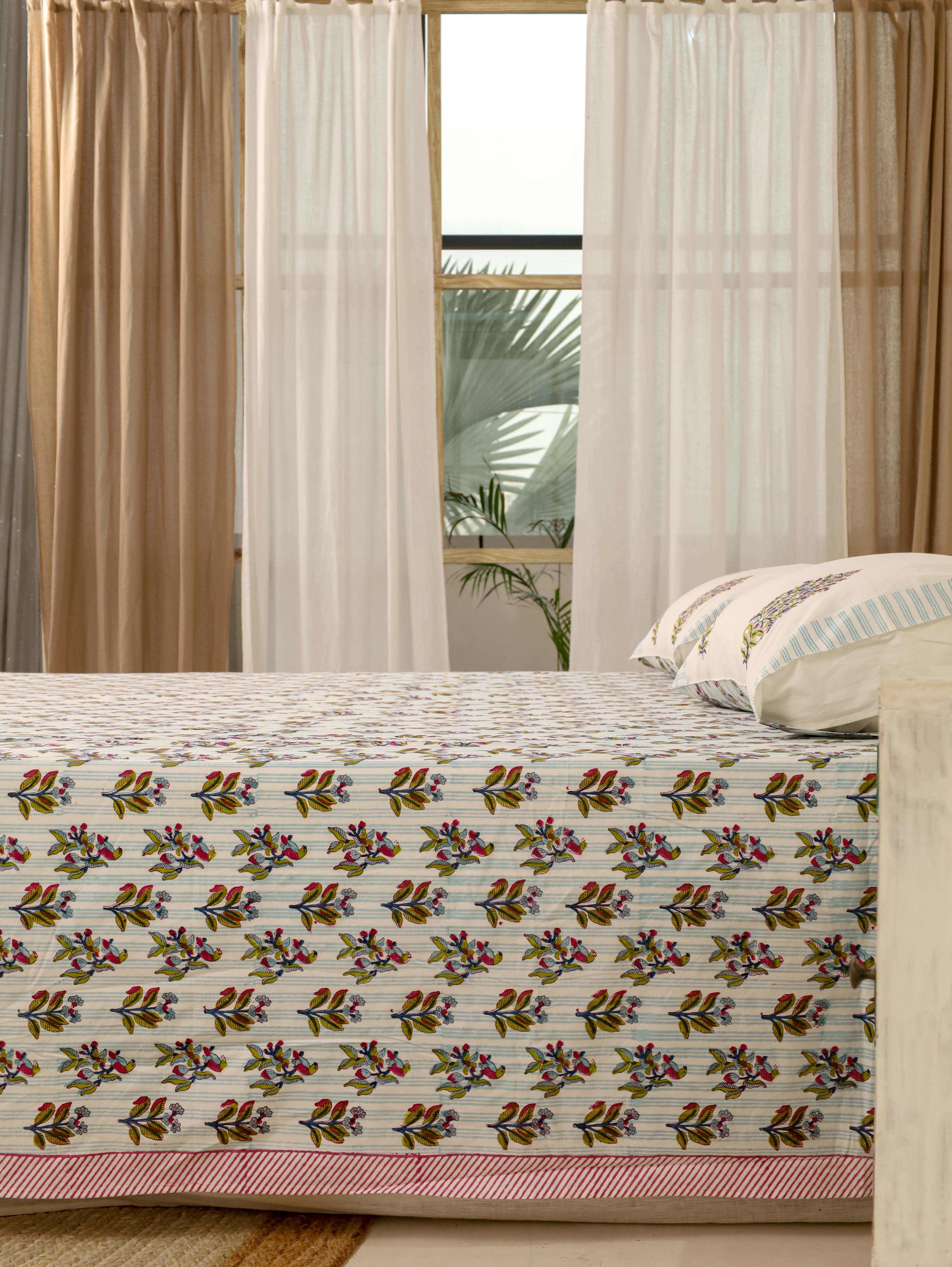 Light Blue Bed Sheet