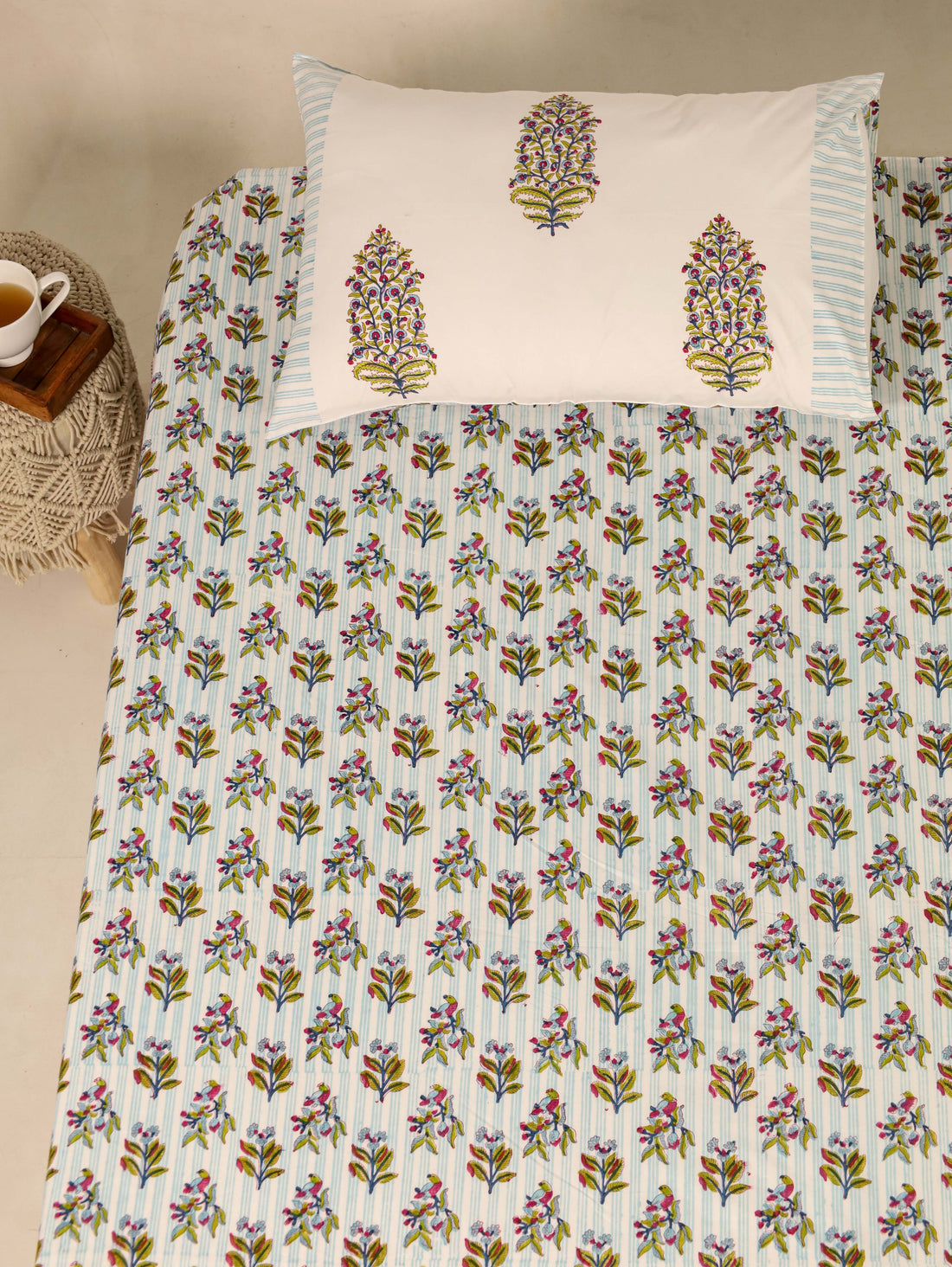 Light Blue Bed Sheet