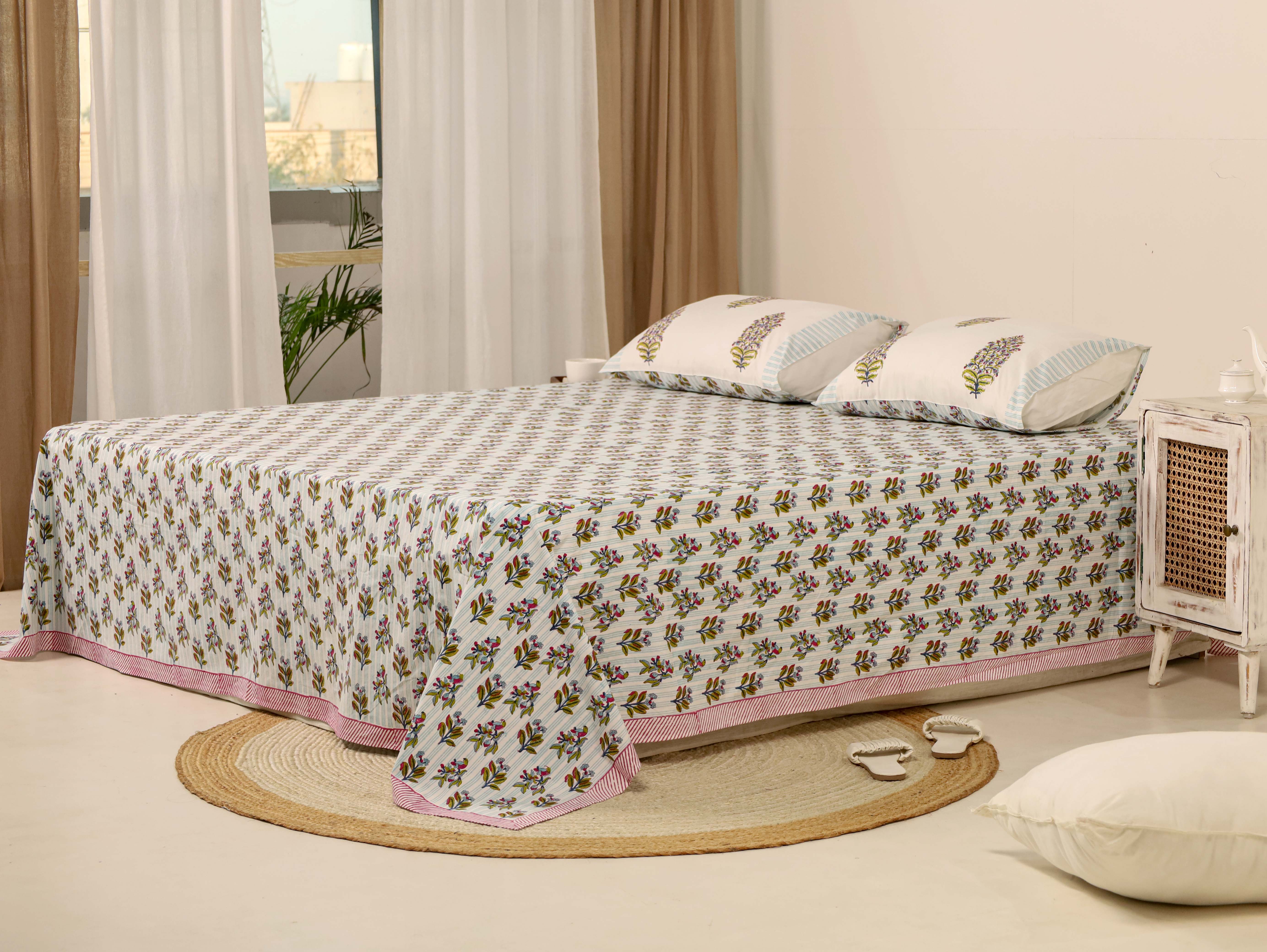 Light Blue Bed Sheet