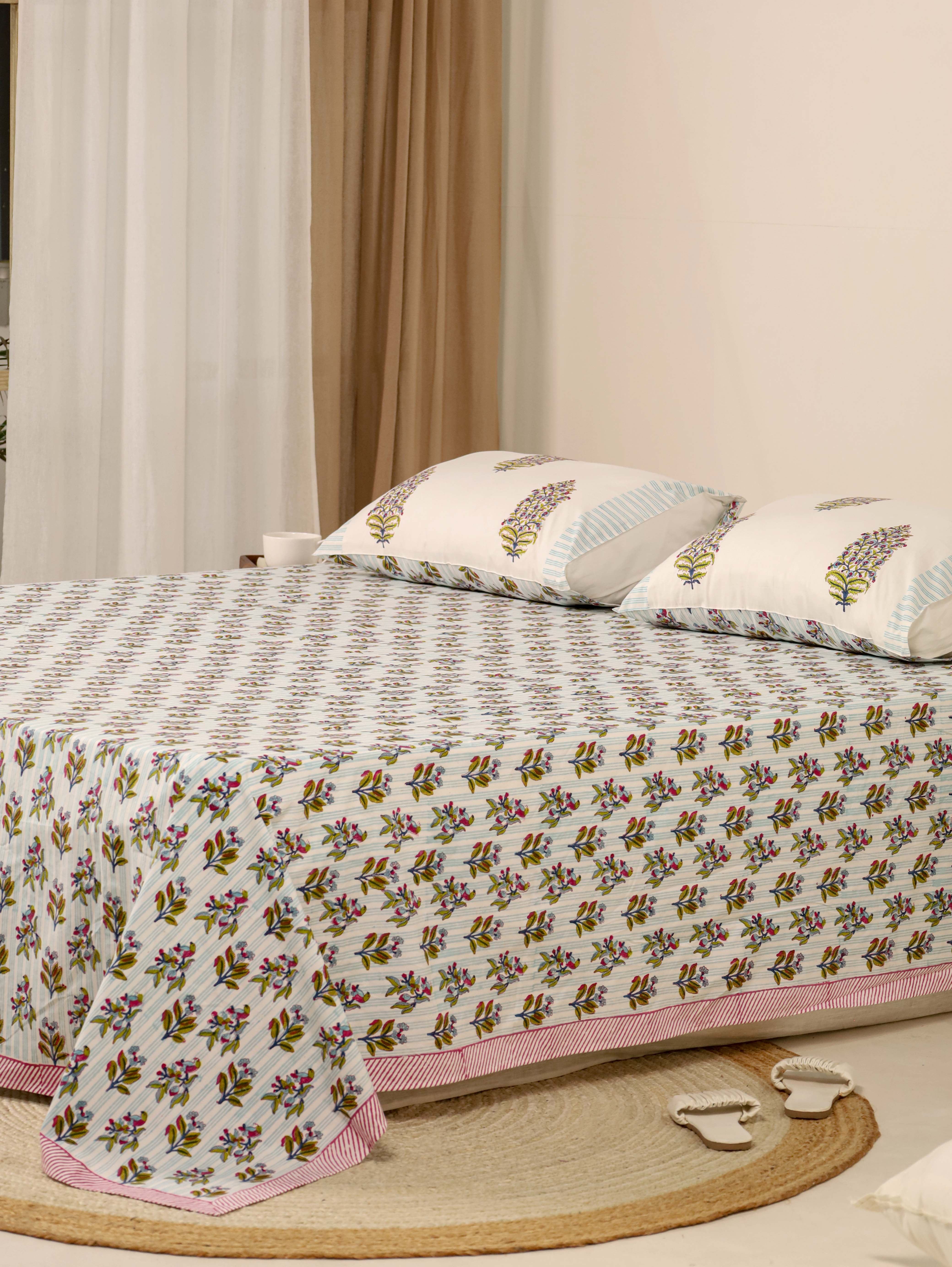 Light Blue Bed Sheet