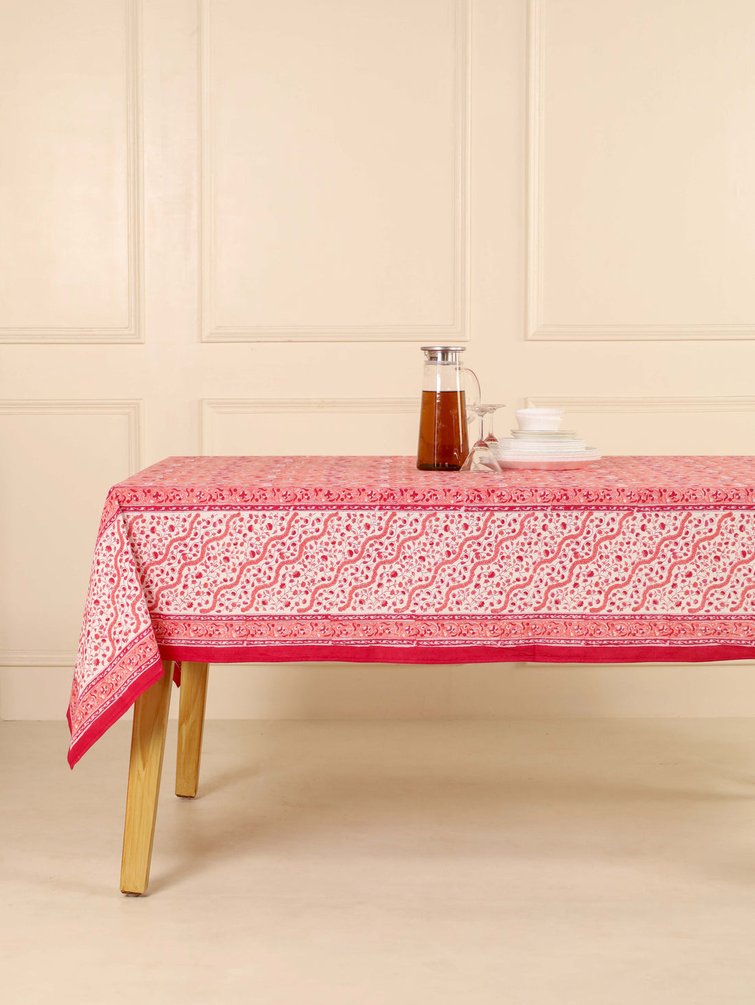 Peach and Red Table Cover