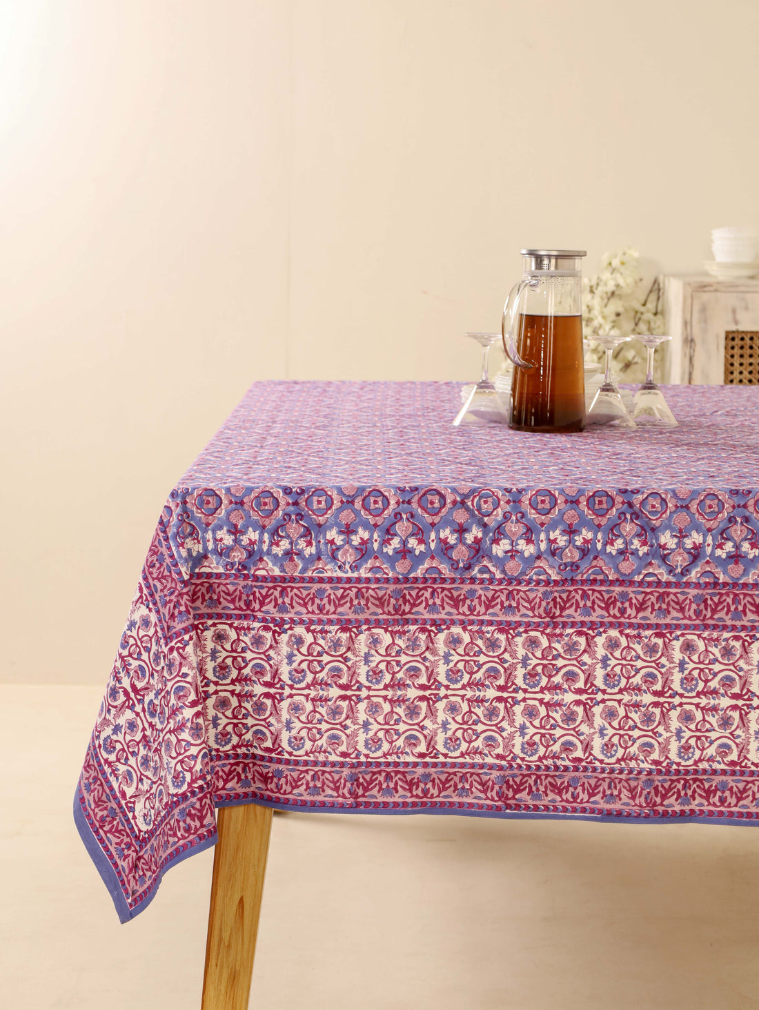 Purple and Blue Table Cover