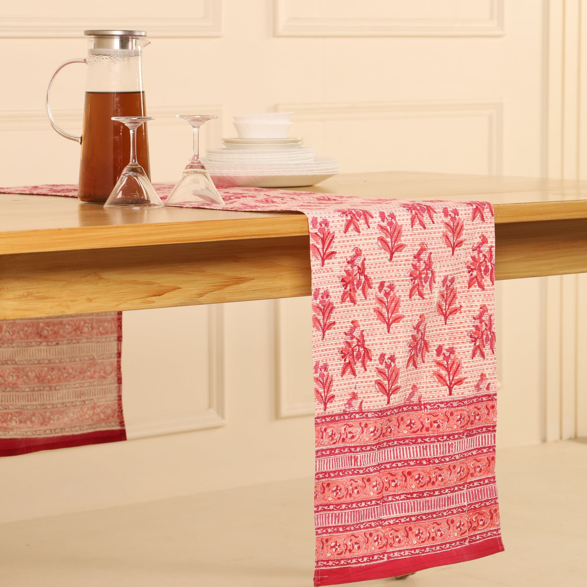 Red and Pink Table Runner
