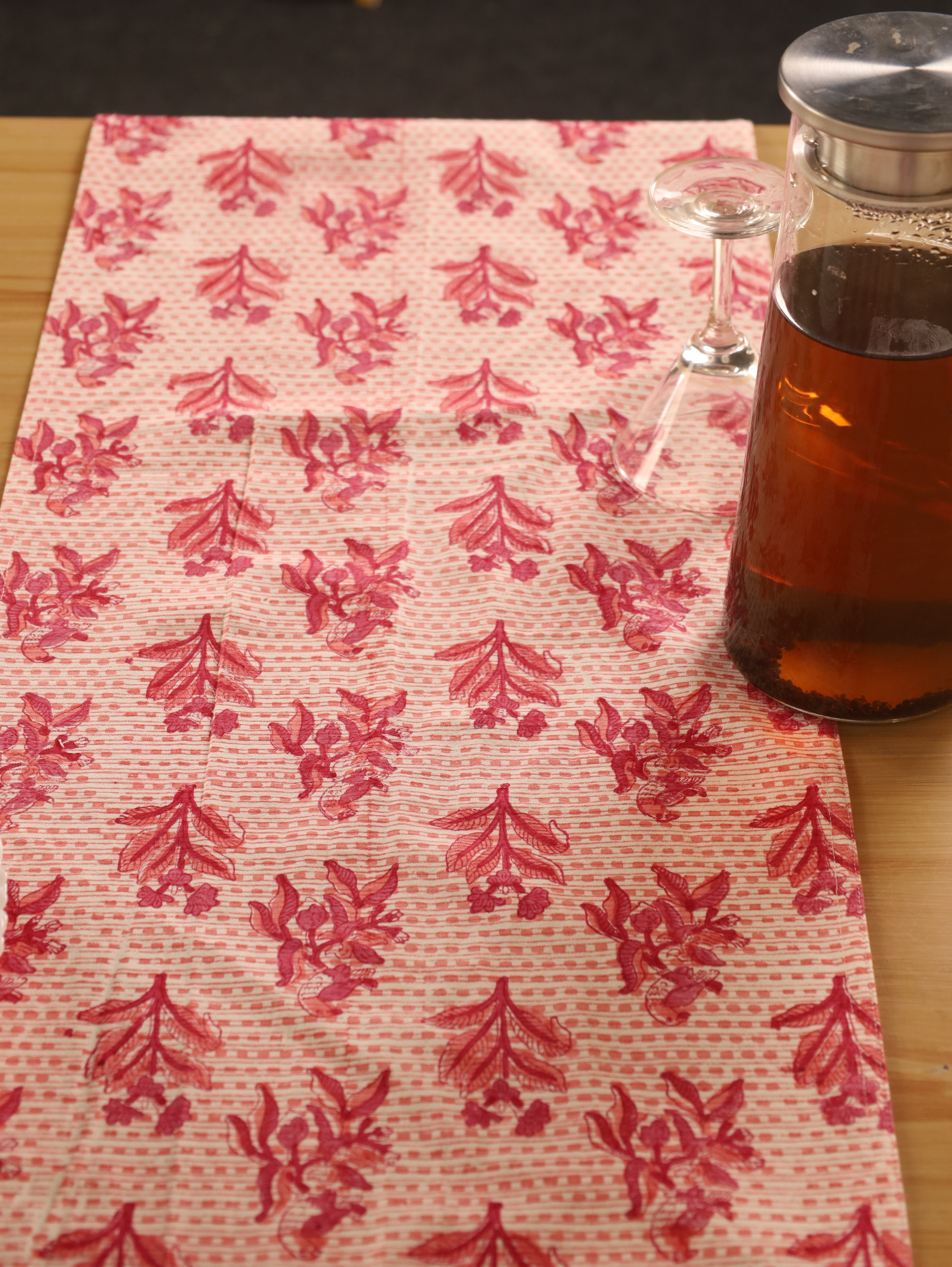 Red and Pink Table Runner