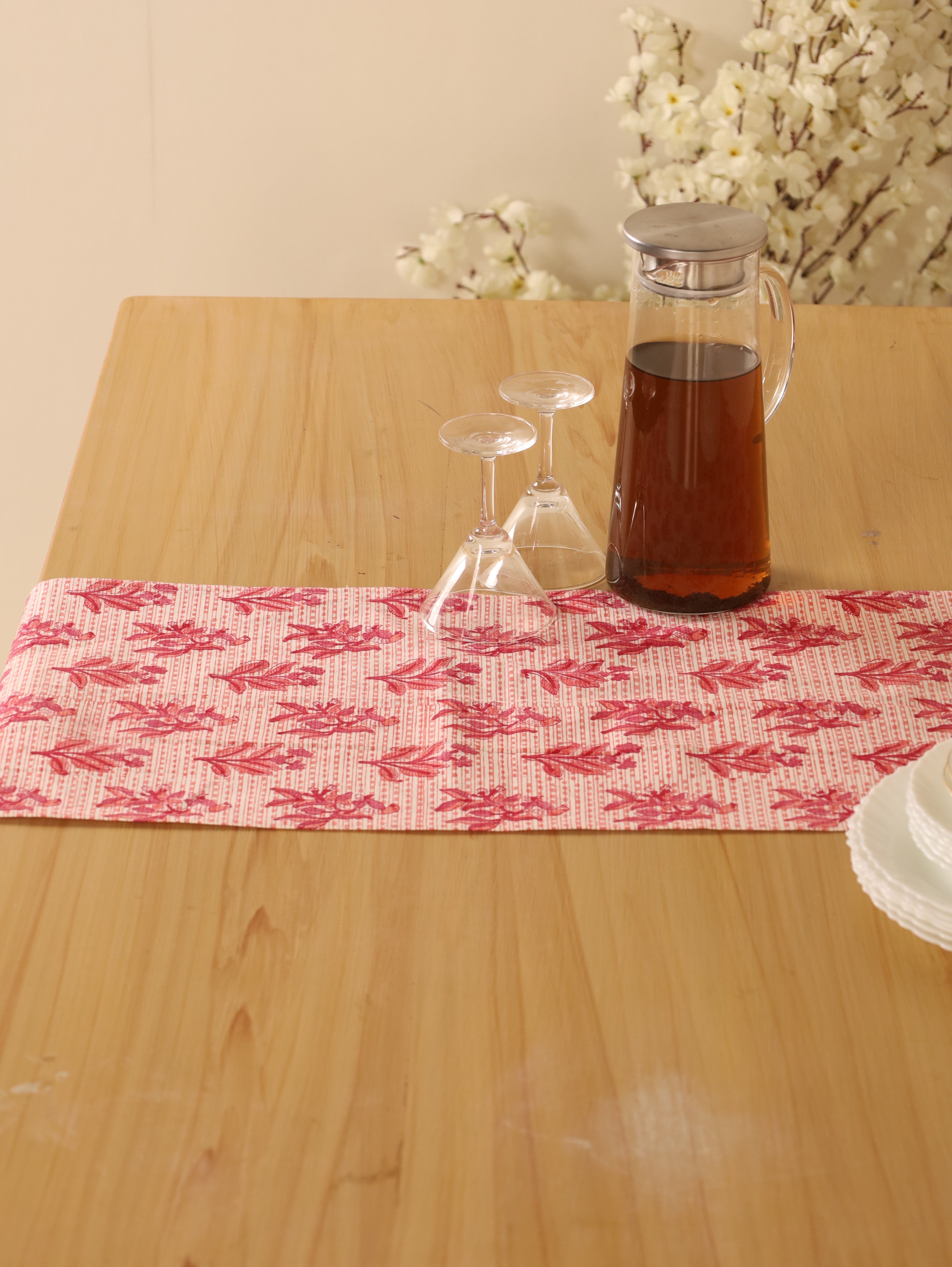 Red and Pink Table Runner