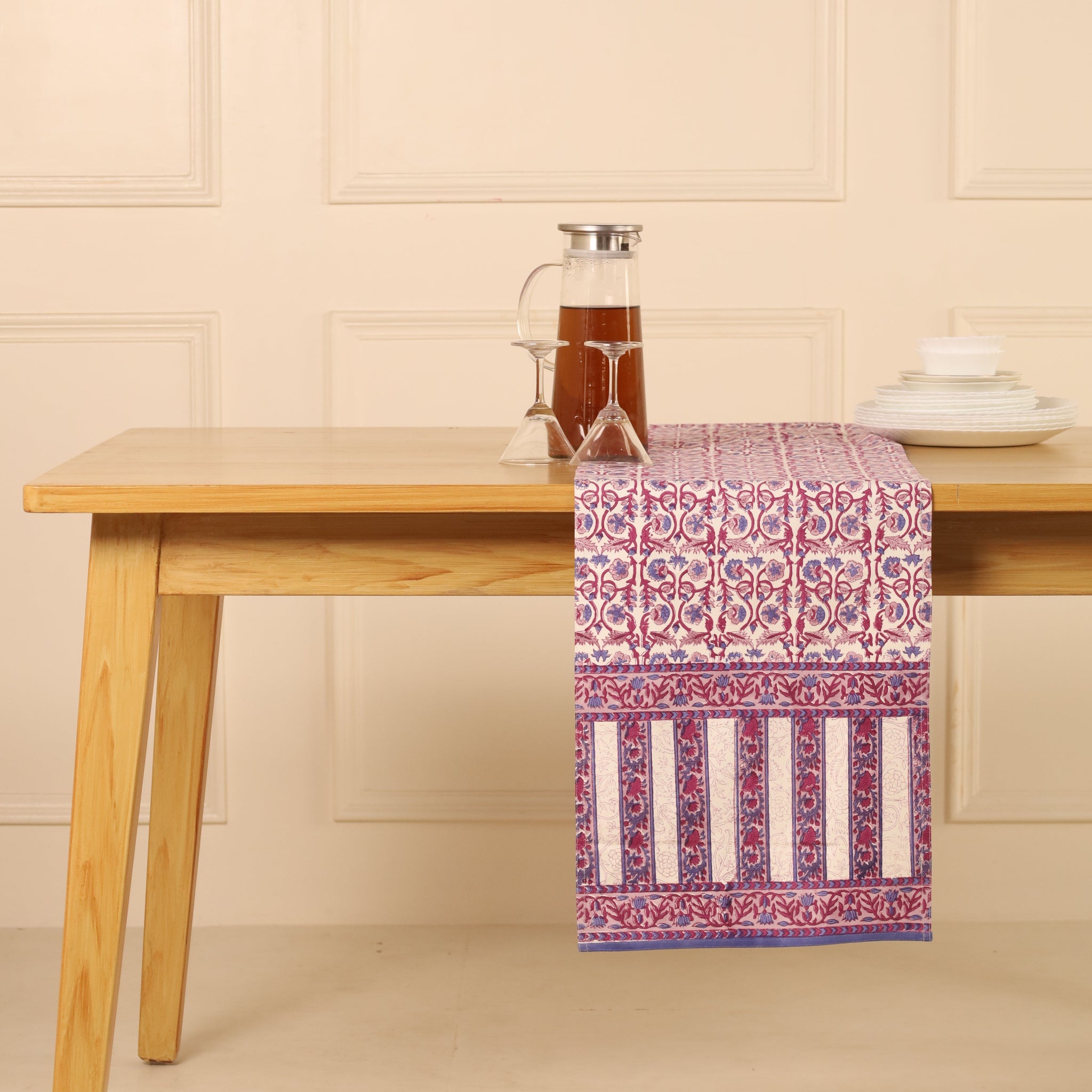 Blue and Purple Table Runner