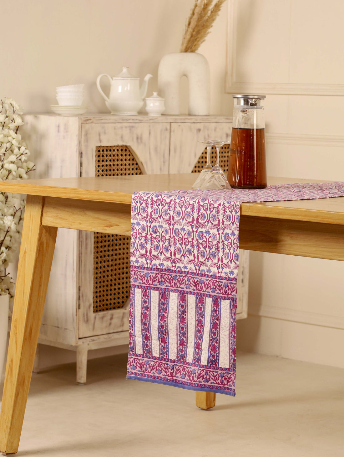 Blue and Purple Table Runner