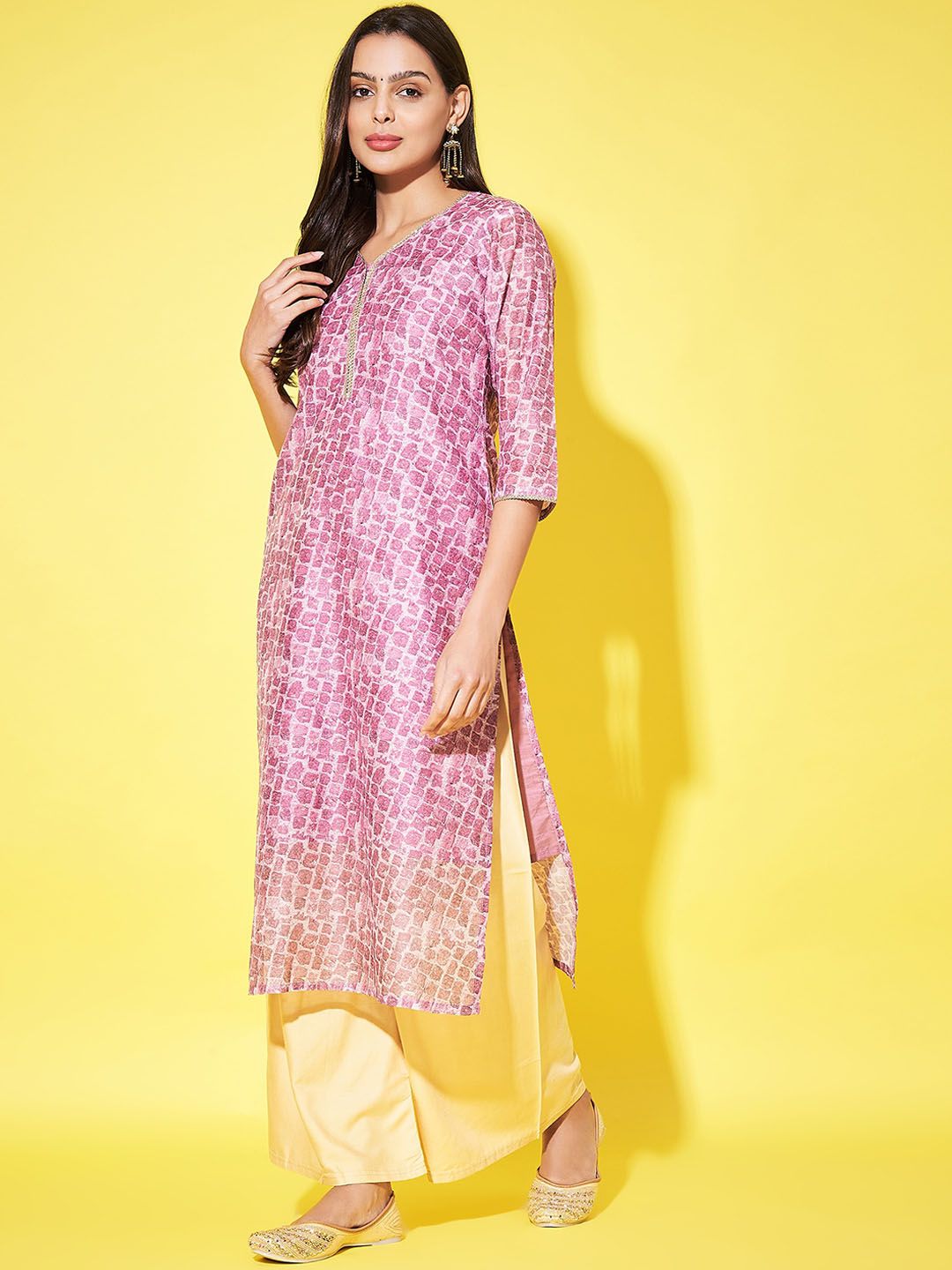 Label Khoj Women Silk blend Silk kurta