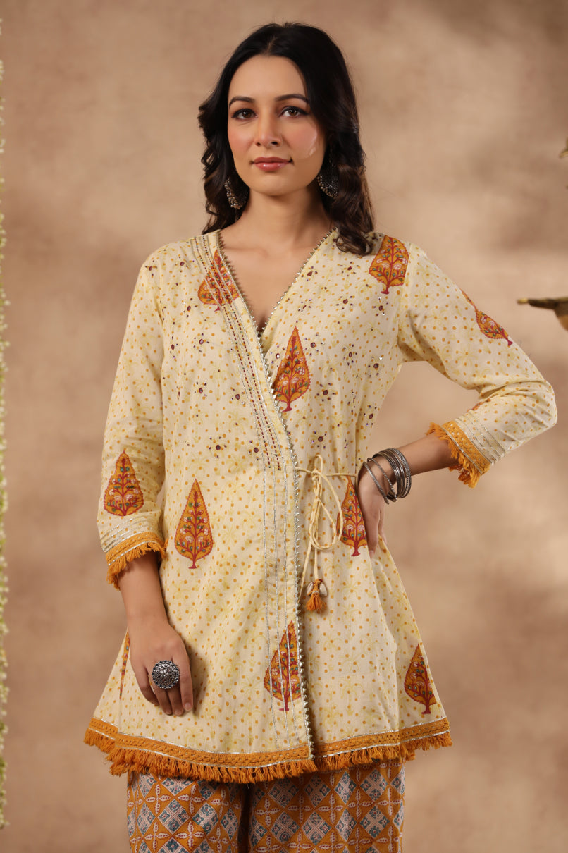Shuddhi Yellow and Mustard 2 piece set