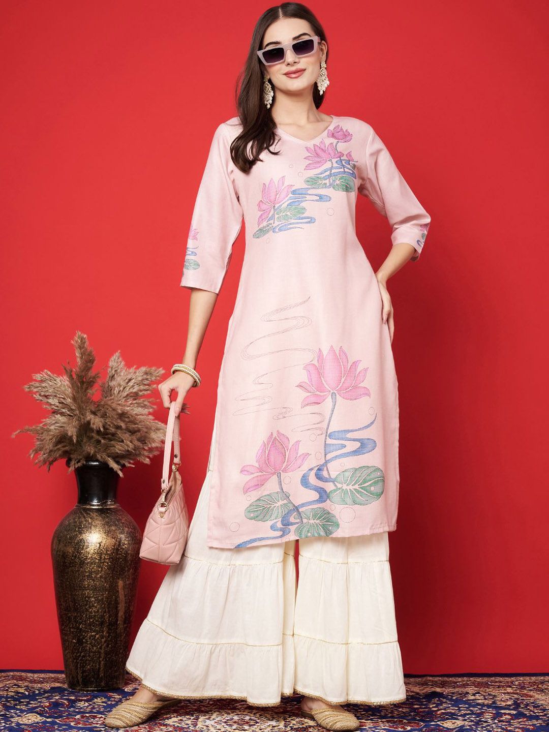 Label khoj cotton printed kurta