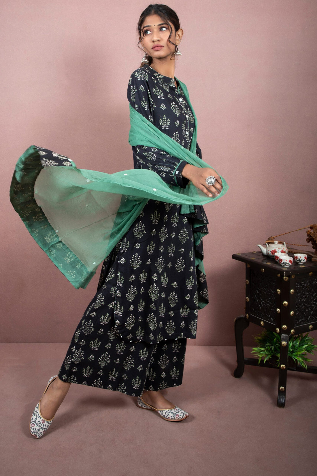 Shuddhi Black And Green Full Set