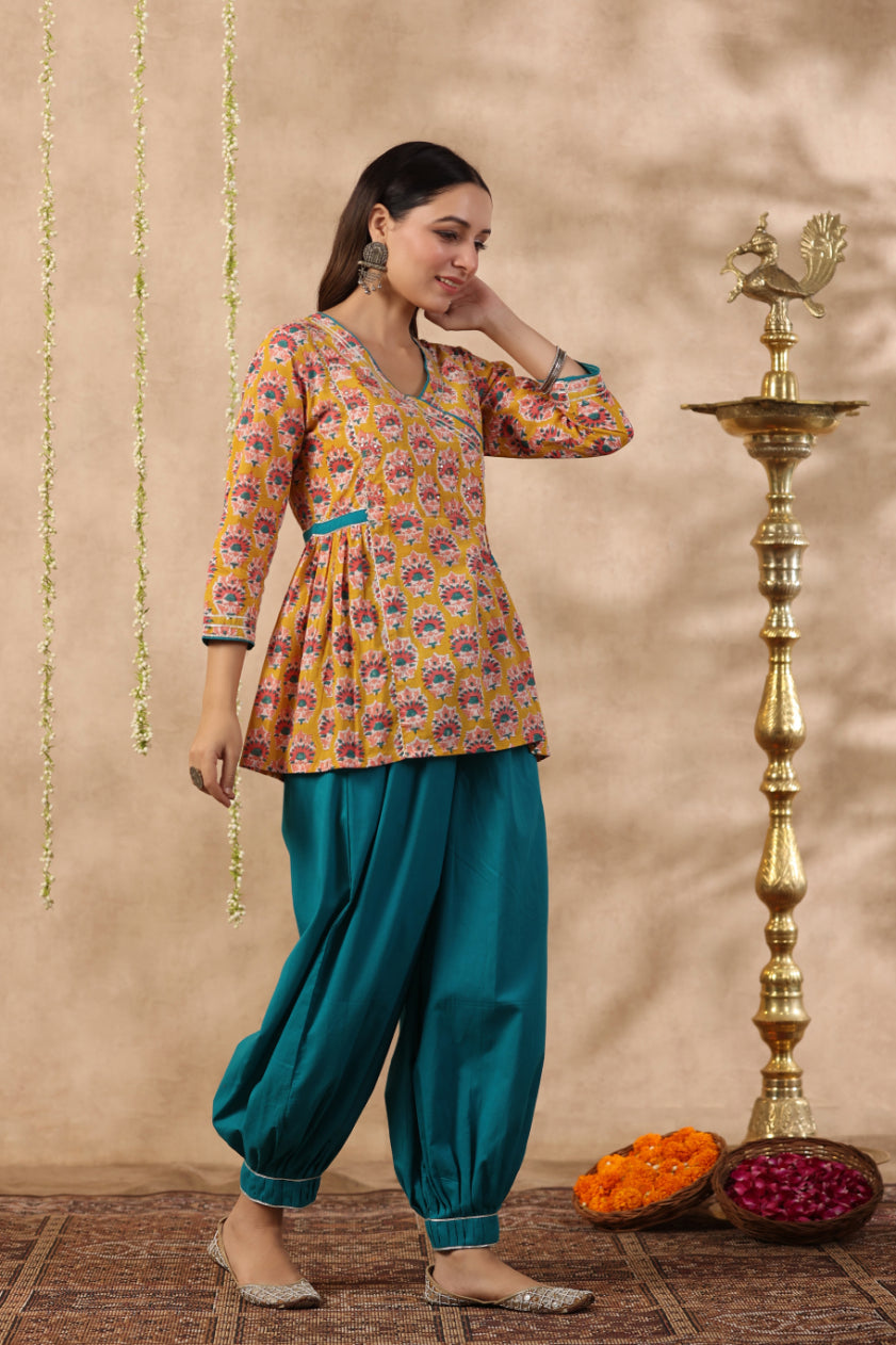 Shuddhi Yellow gota Top