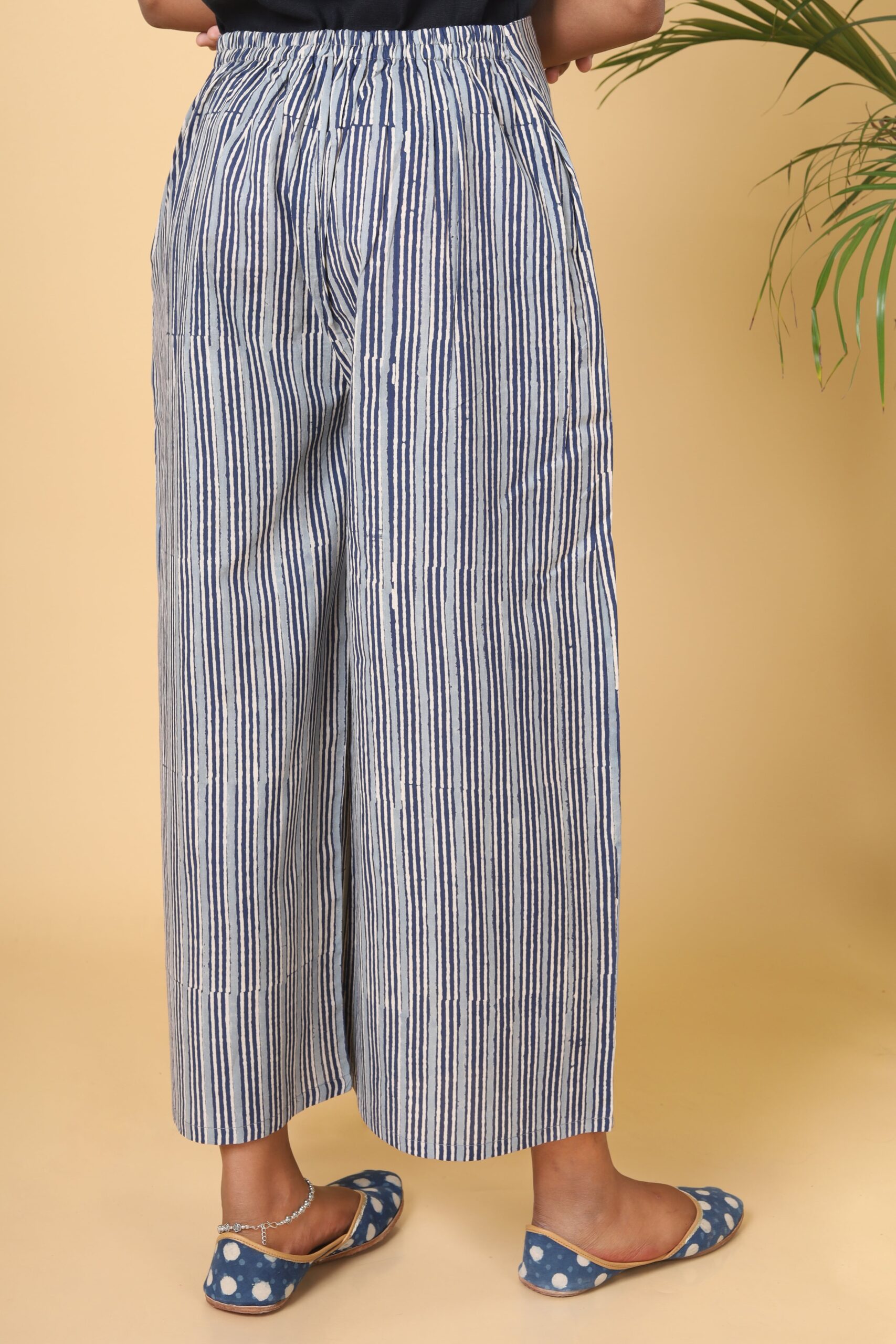 Stone Blue with Aegon Blue Stripes Culottes