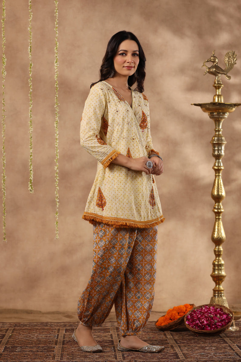 Shuddhi Yellow and Mustard 2 piece set