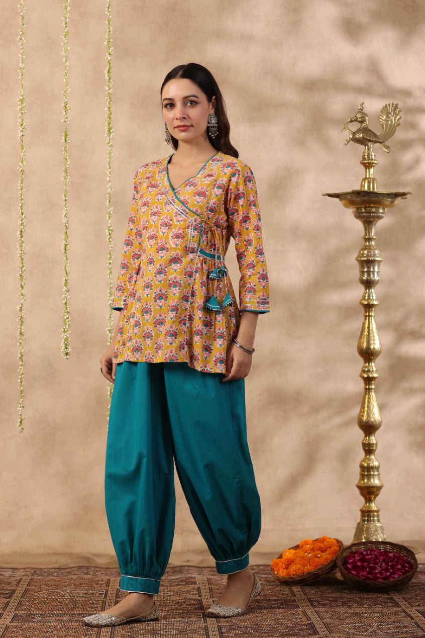 Shuddhi Yellow gota Top