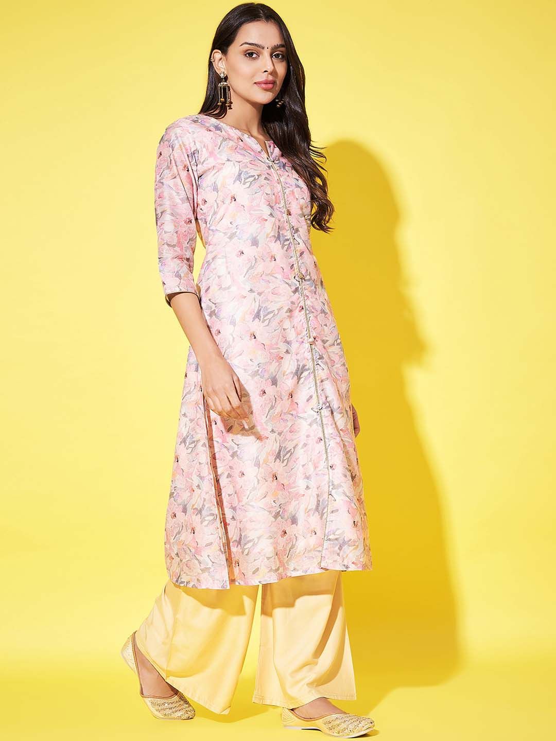 Label Khoj Women Chandari Silk kurta