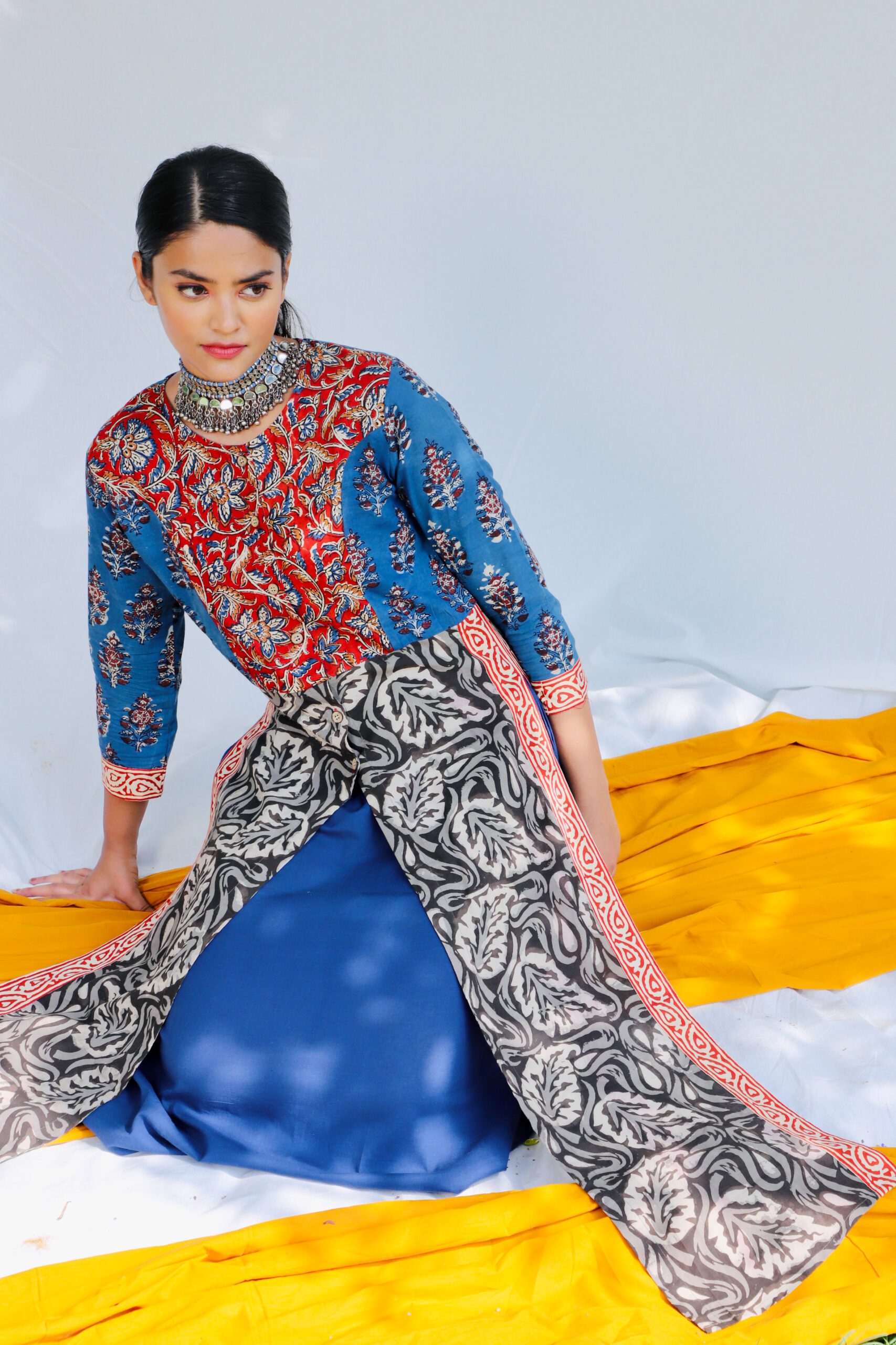 Shuddhi Indigo And Kalamkari Dress