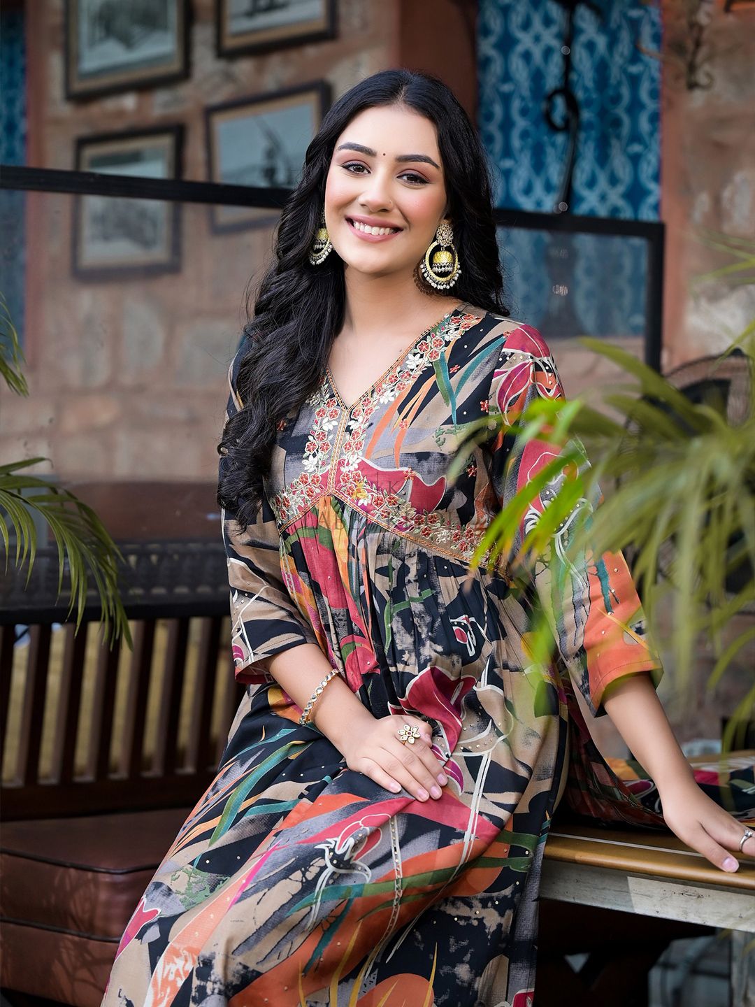 Label khoj Women Silk blend kurta