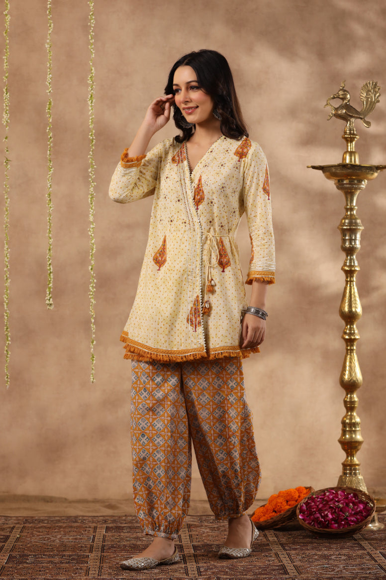 Shuddhi Yellow and Mustard 2 piece set
