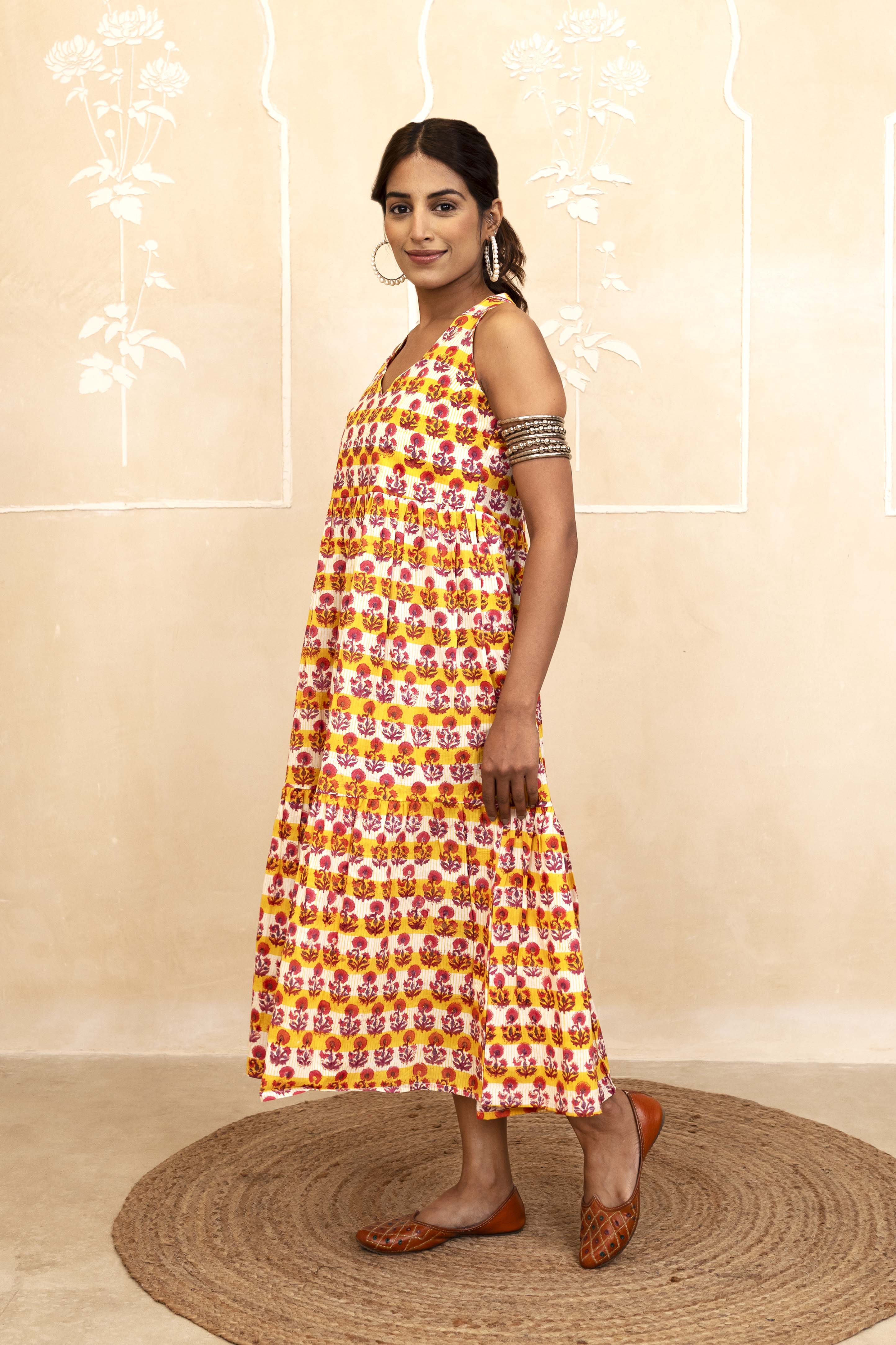 Yellow Halter Neck Dress