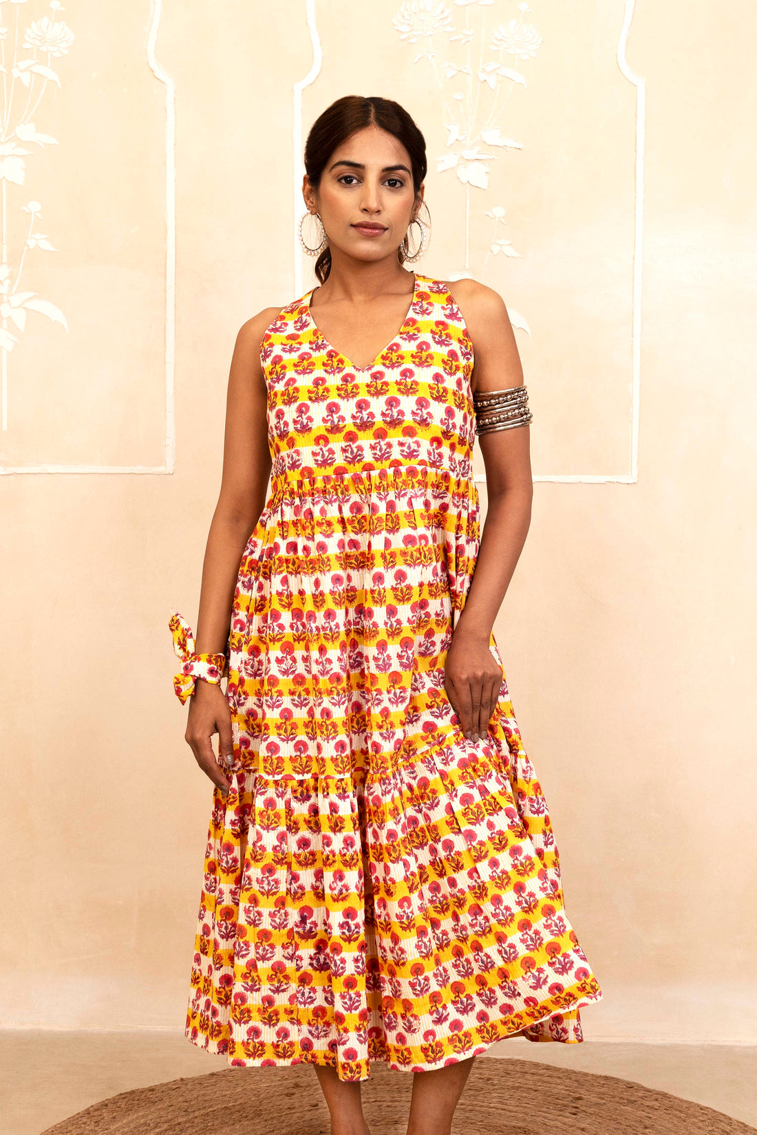 Yellow Halter Neck Dress
