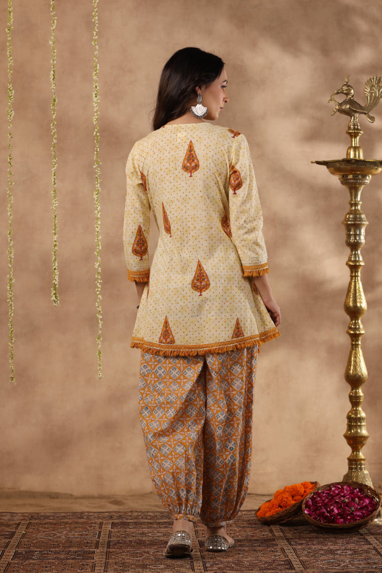 Shuddhi Yellow and Mustard 2 piece set