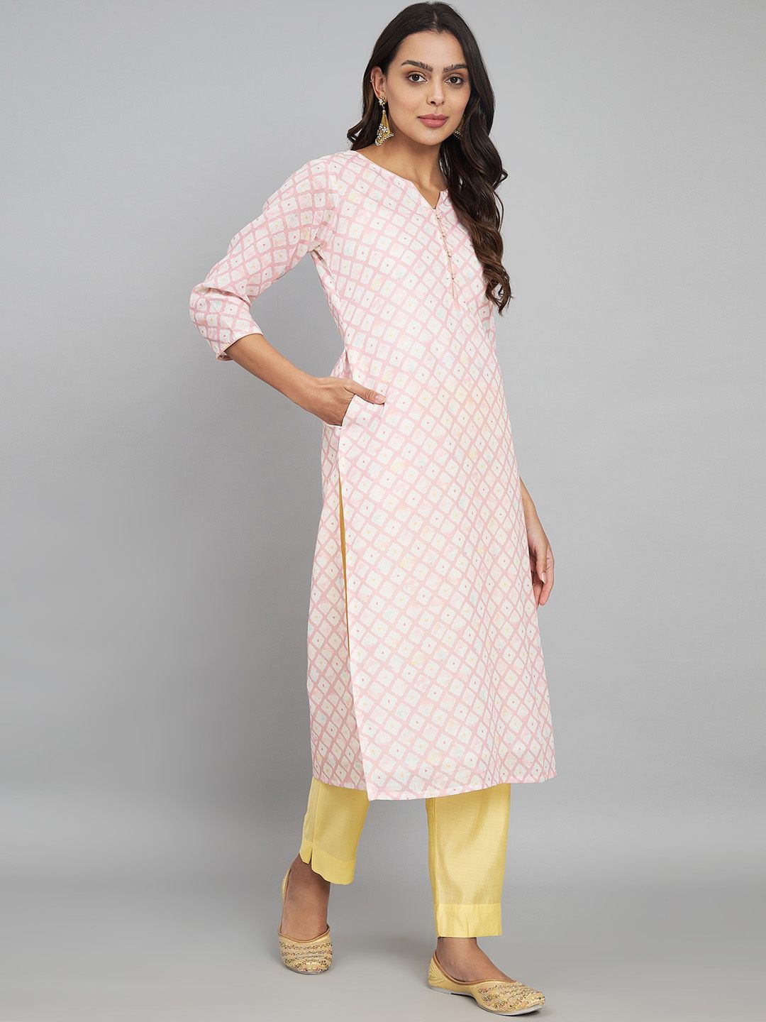 Label Khoj Women Linen Kurta