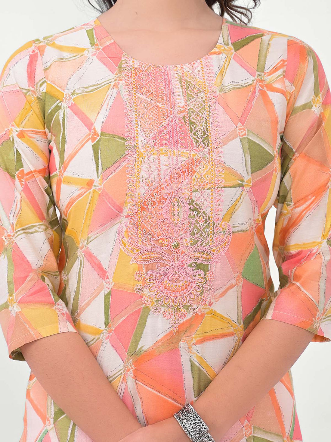Label khoj Women Printed Kurta with Trousers & Dupatta