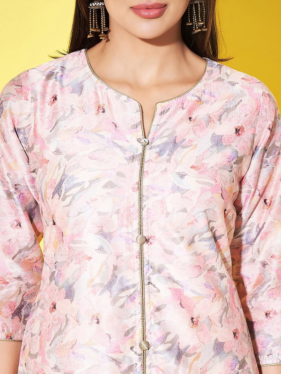 Label Khoj Women Chandari Silk kurta