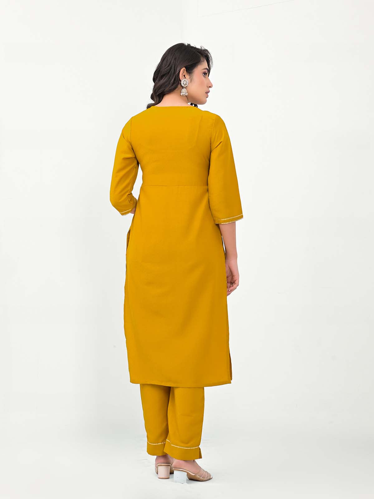 Label khoj Embroidered Work Kurta with Trousers & With Dupatta