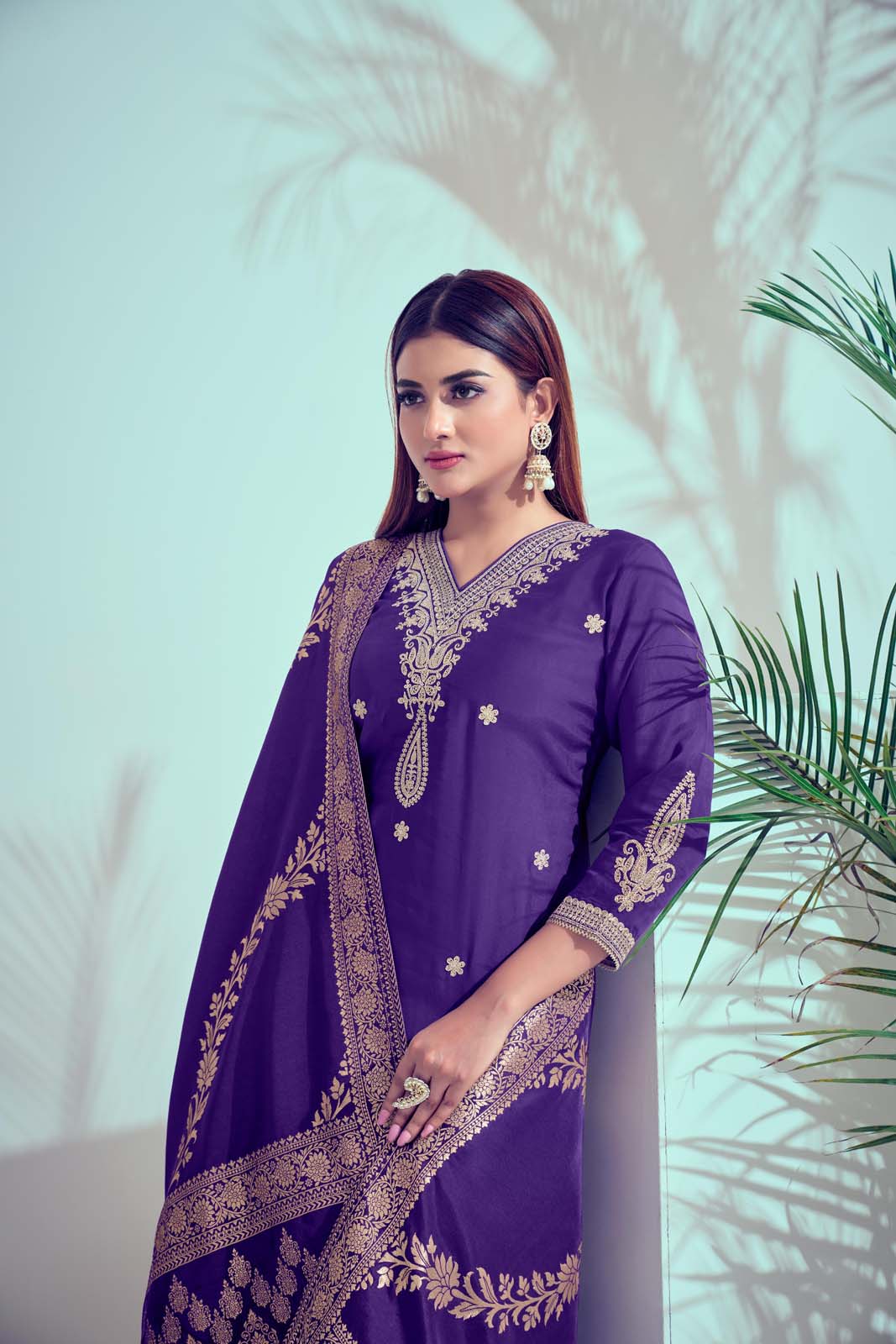 Label khoj Silk kurta Kurta with Trousers & With Dupatta